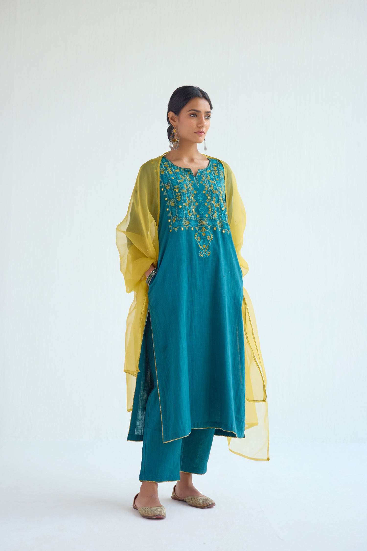 Idaya Kurta Pine Green (9411431792939)