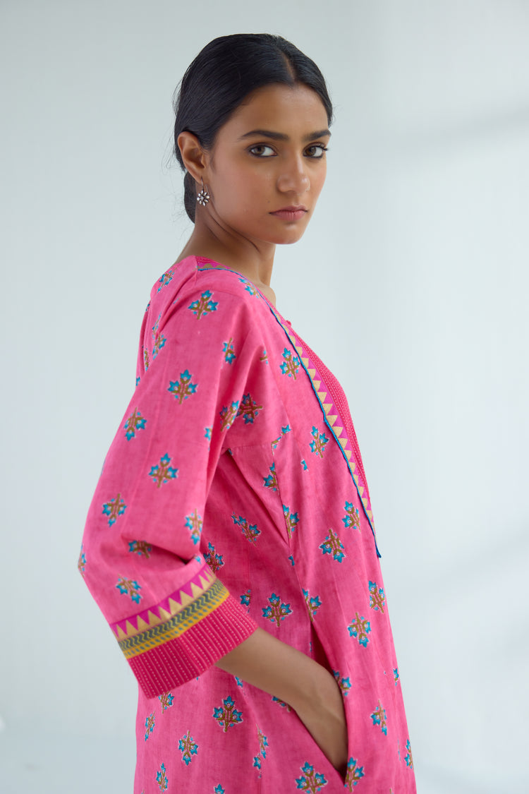 Yoke Caftan Pink Blue (9423116861739)