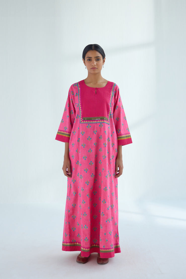 Yoke Caftan Pink Blue (9423116861739)