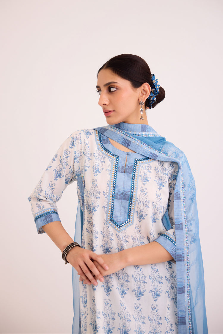 Medh Dupatta Light Blue (9608616771883)