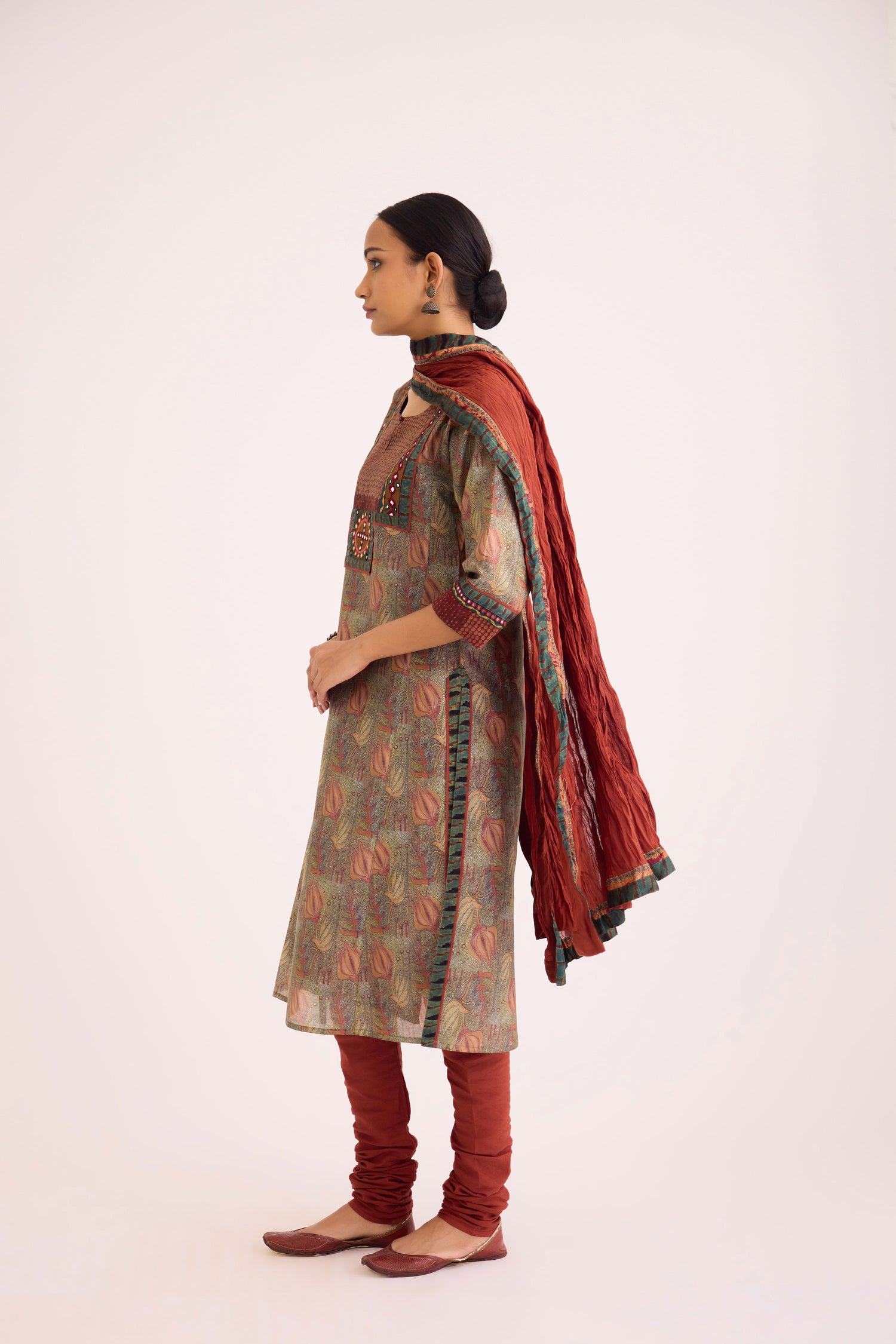 Rozana Dupatta Rust (9610054598955)