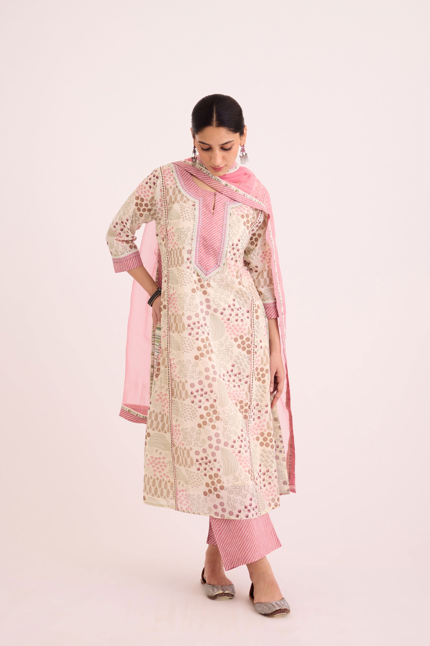 Medh Dupatta Peach (9627163427115)