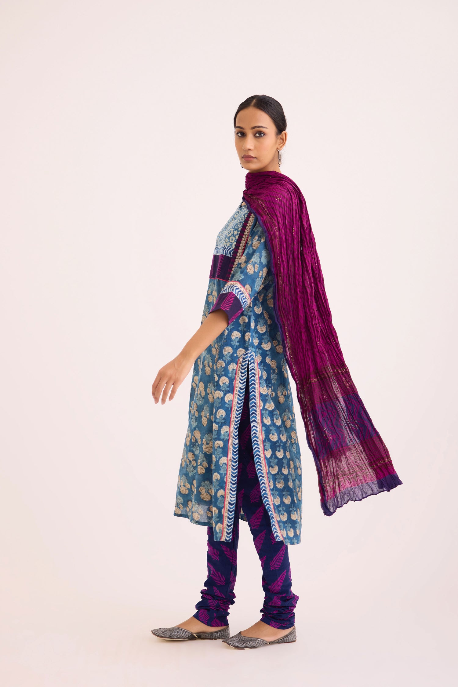 Dienne Dupatta Purple Pink (9607975305515)