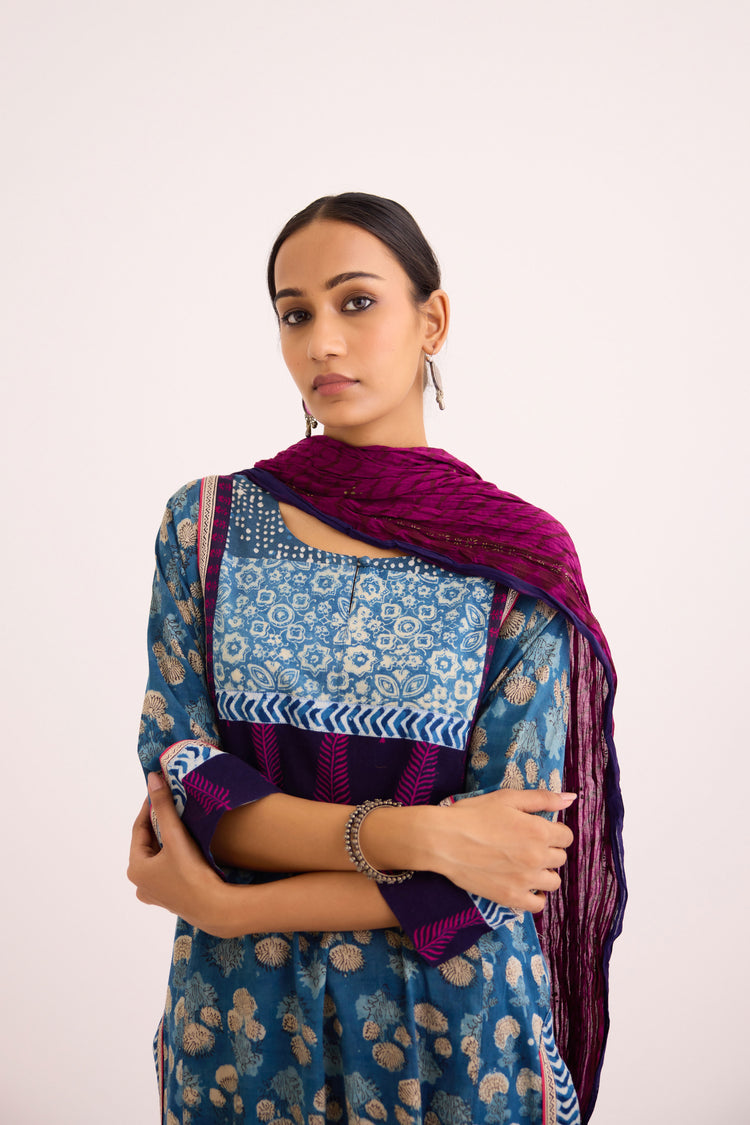 Dienne Dupatta Purple Pink (9607975305515)