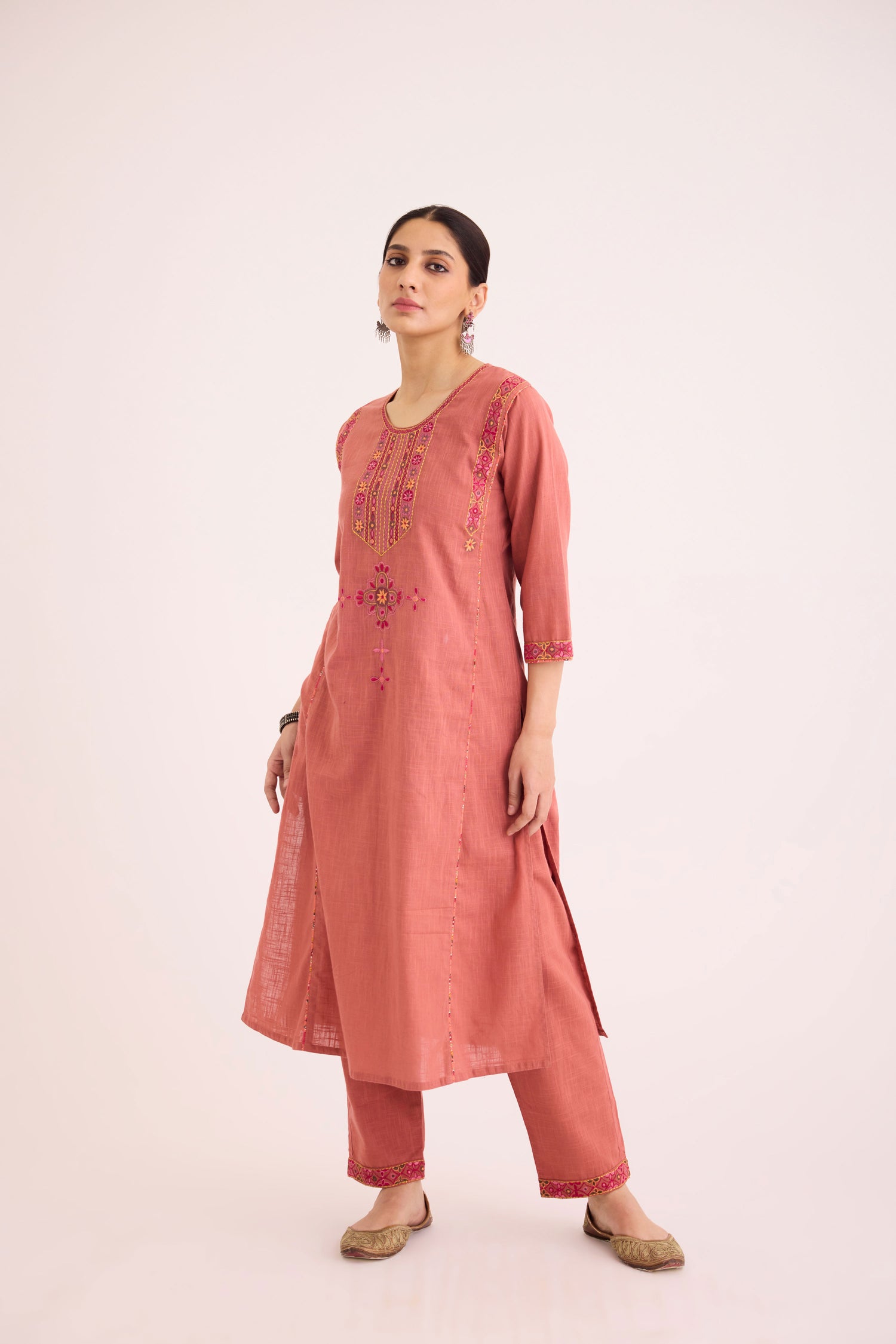 Dienne Kurta  Peach (9602501378347)