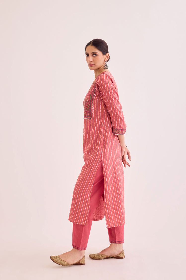 Idaya Kurta Peach (9602727674155)