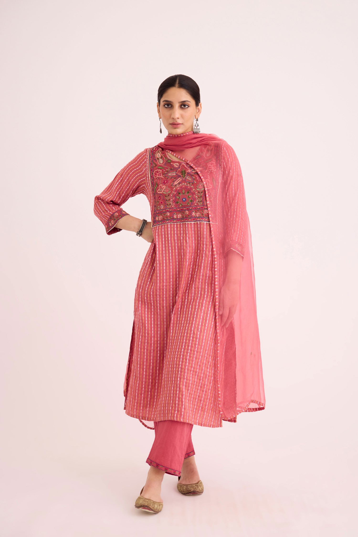 Idaya Kurta Peach (9602727674155)