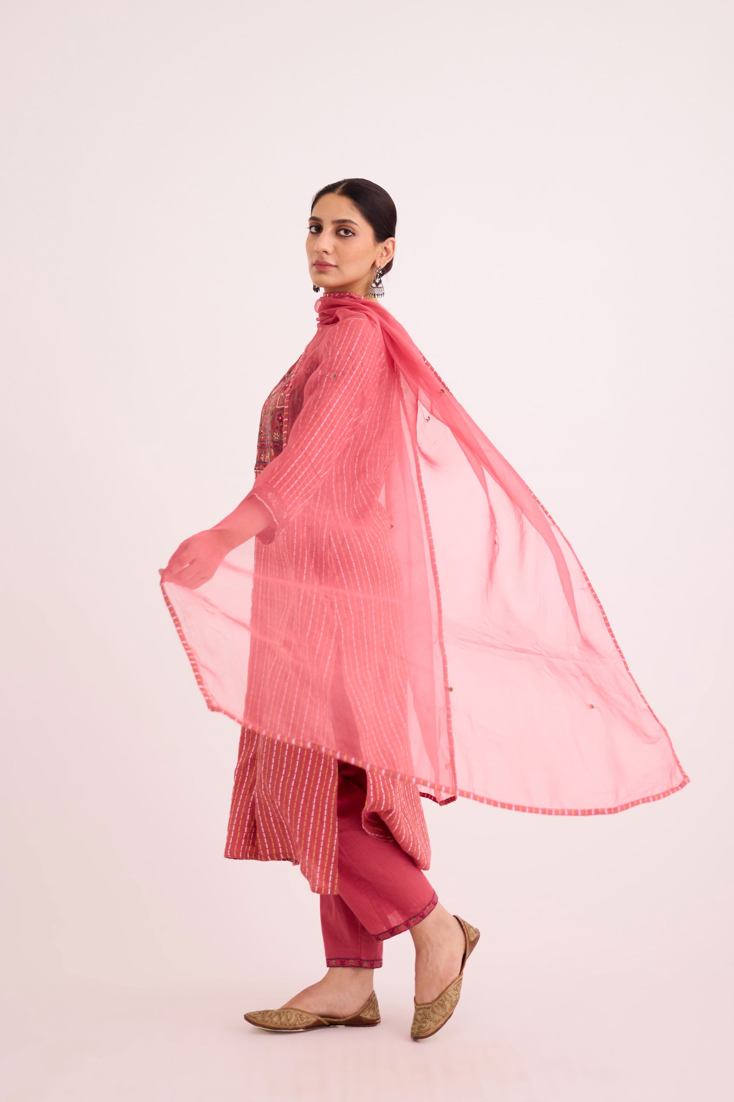 Idaya Kurta Peach (9602727674155)