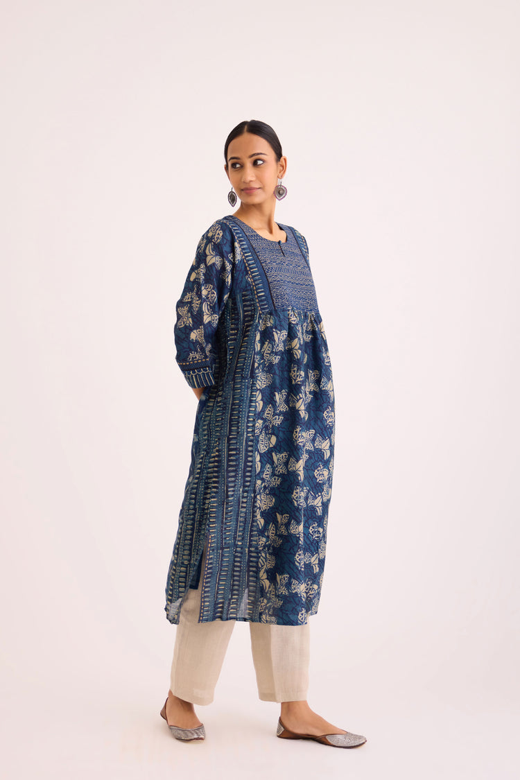 Banjara Kurta Indigo Off White (9610062954795)