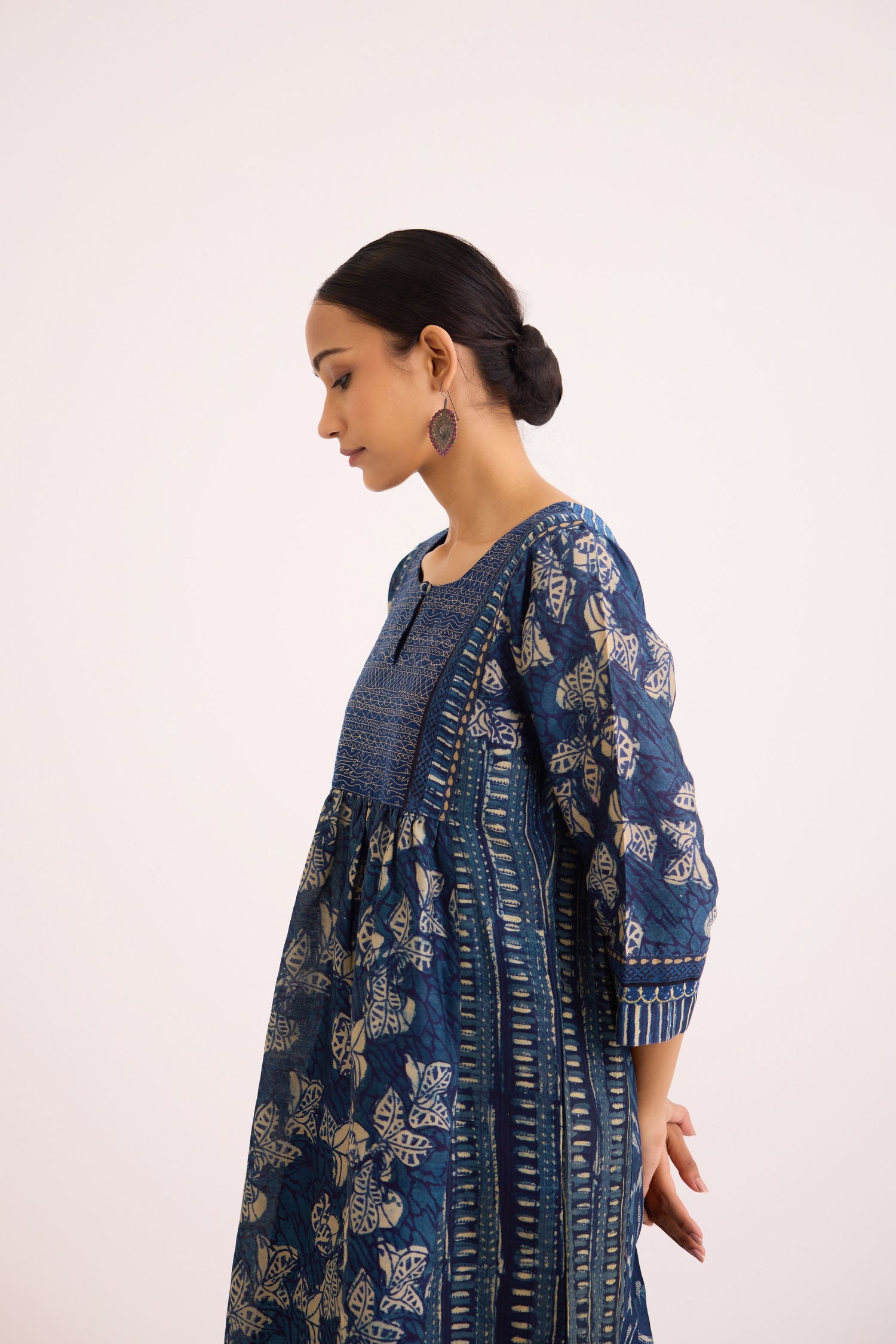 Banjara Kurta Indigo Off White (9610062954795)