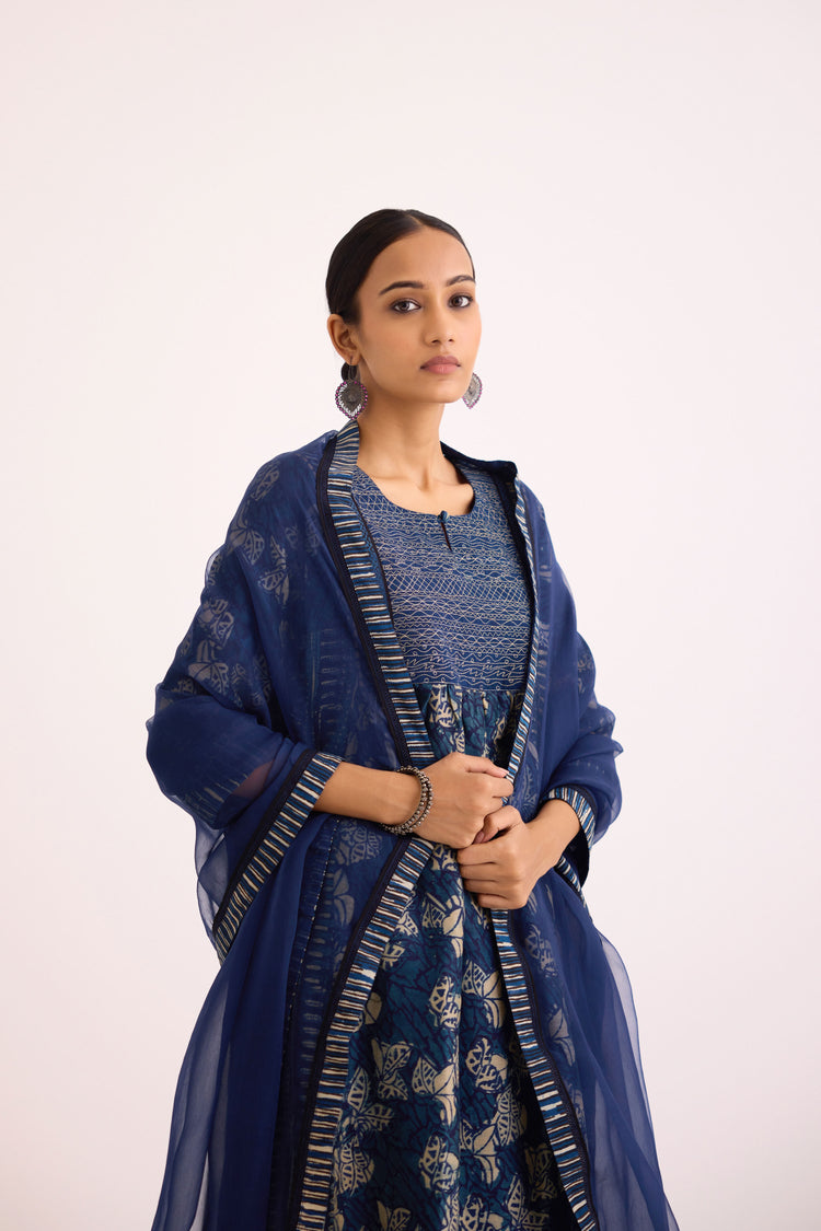 Banjara Kurta Indigo Off White (9610062954795)