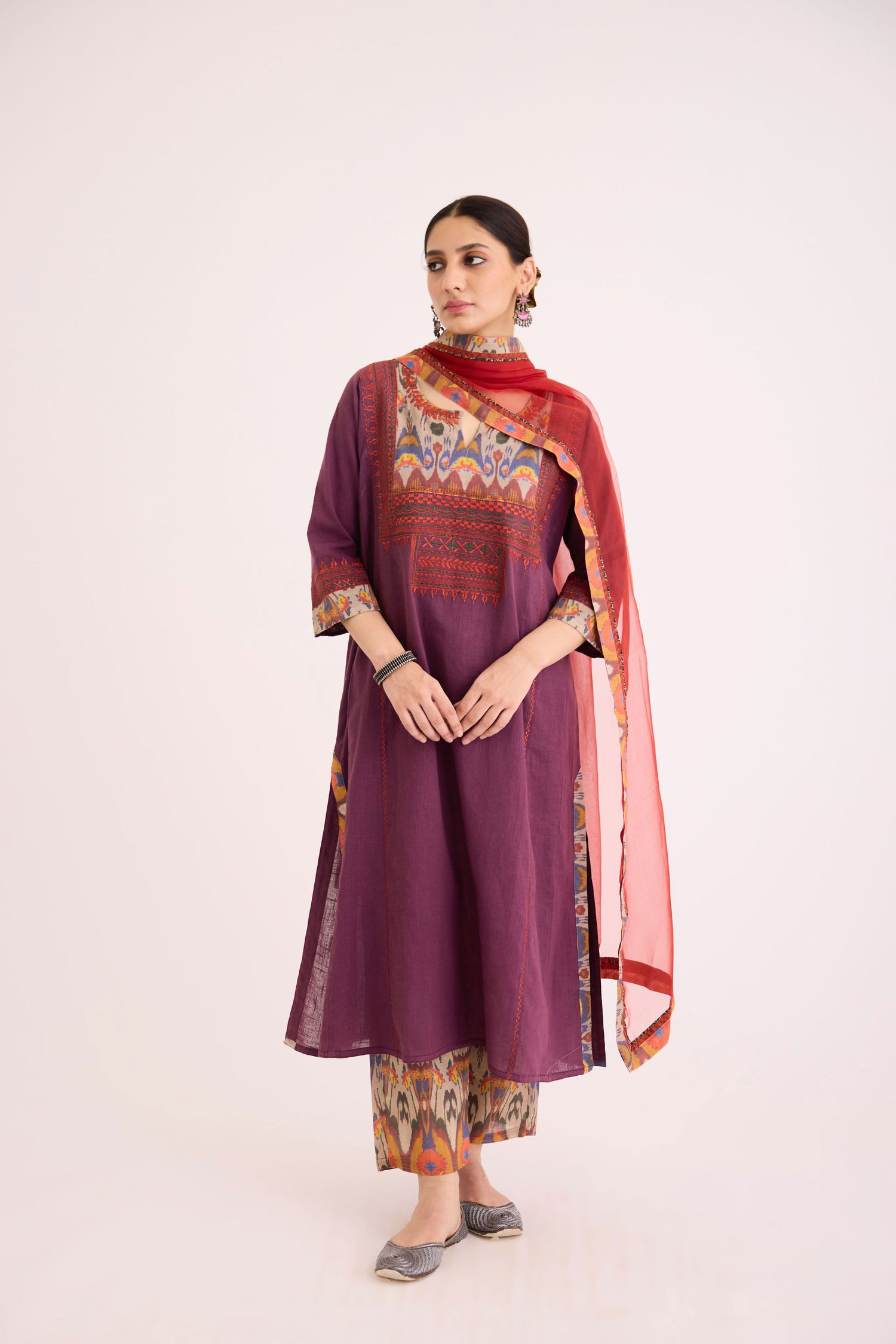 Rozana Kurta Purple (9628649685291)