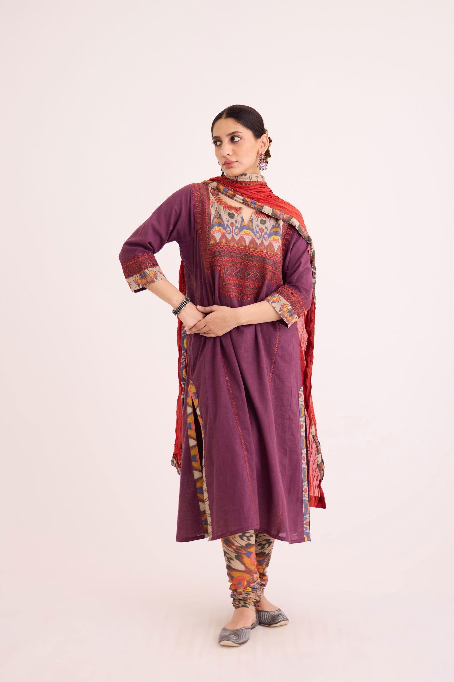 Rozana Kurta Purple (9628649685291)