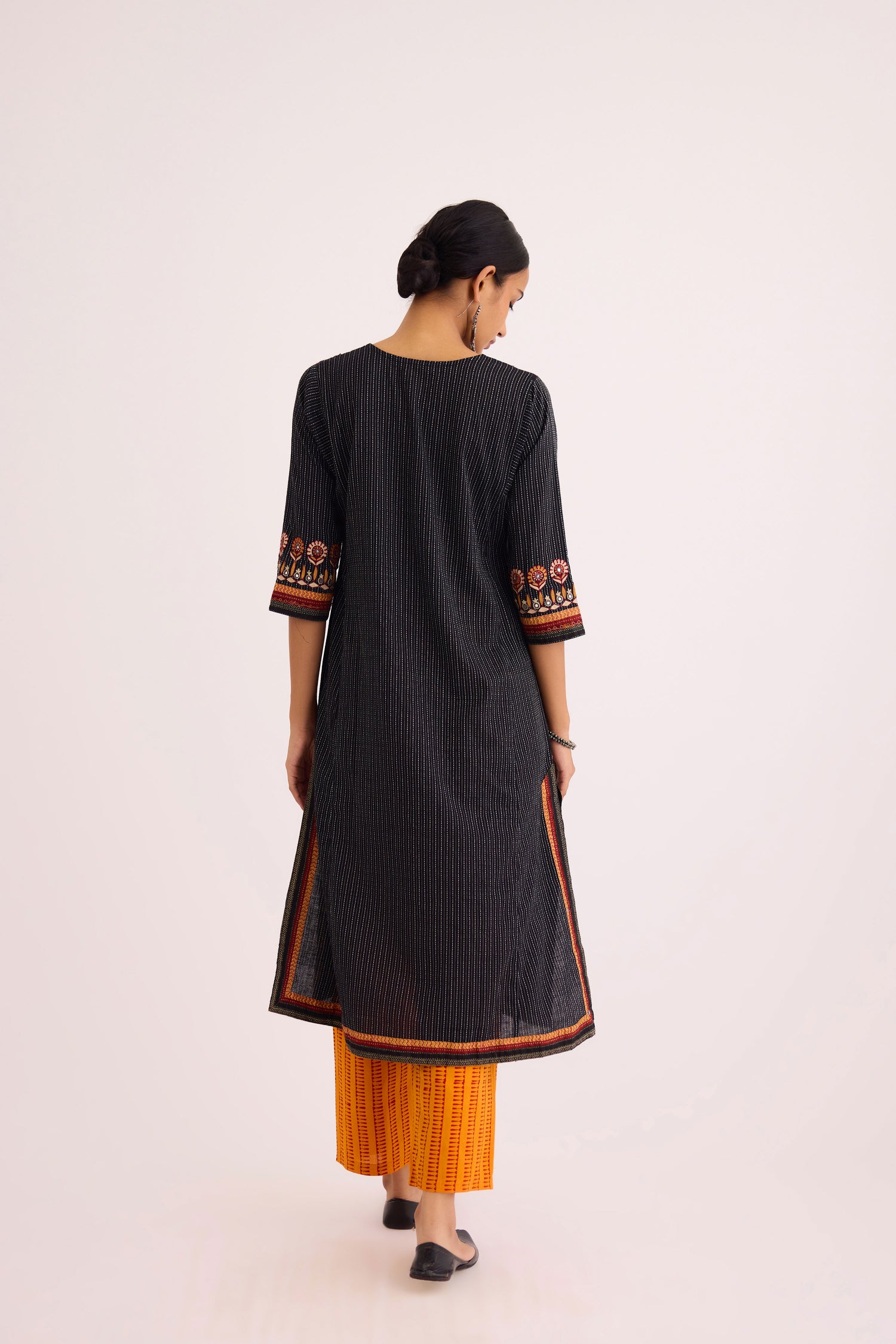 Rozana Kurta Black (9609265185067)