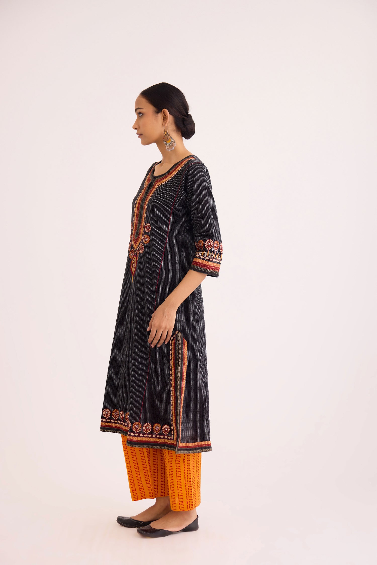 Rozana Kurta Black (9609265185067)