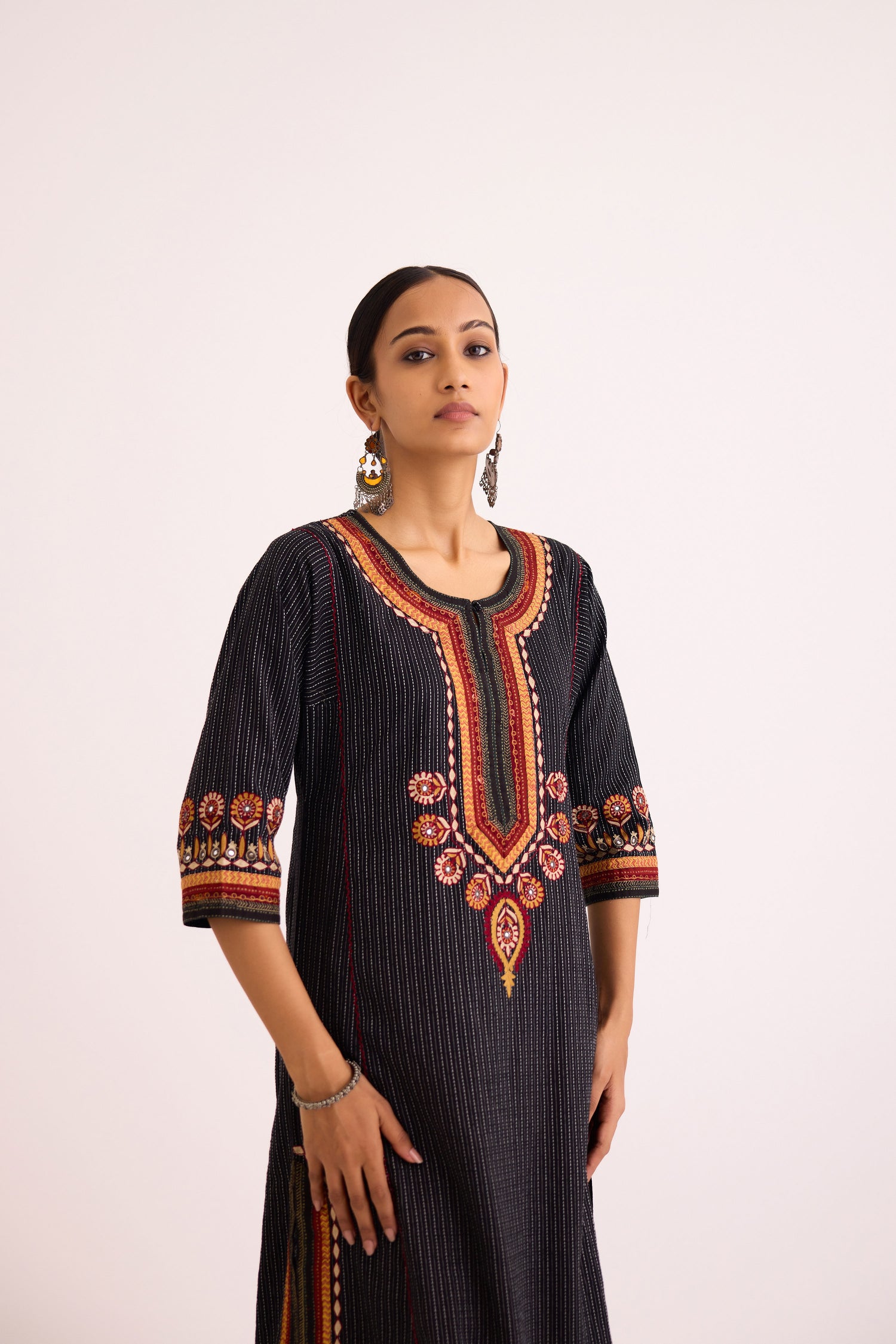 Rozana Kurta Black (9609265185067)