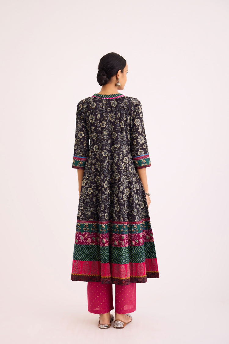 Nargis Kurta Black Pink (9610079764779)