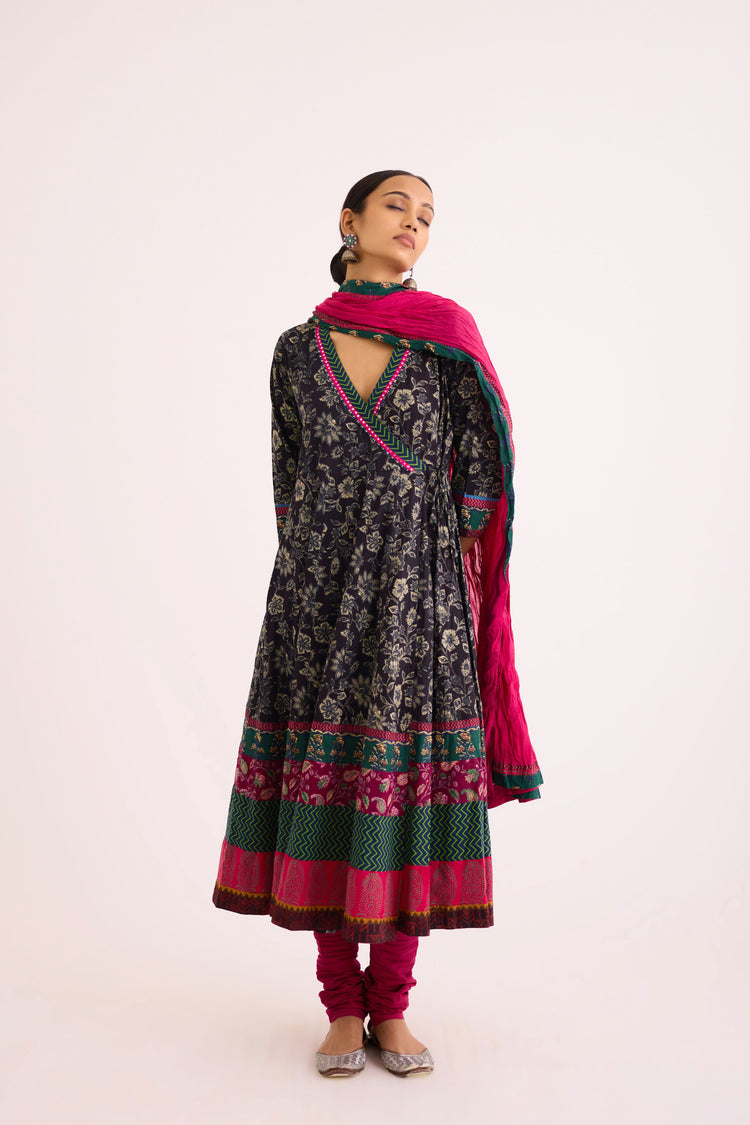 Nargis Kurta Black Pink (9610079764779)