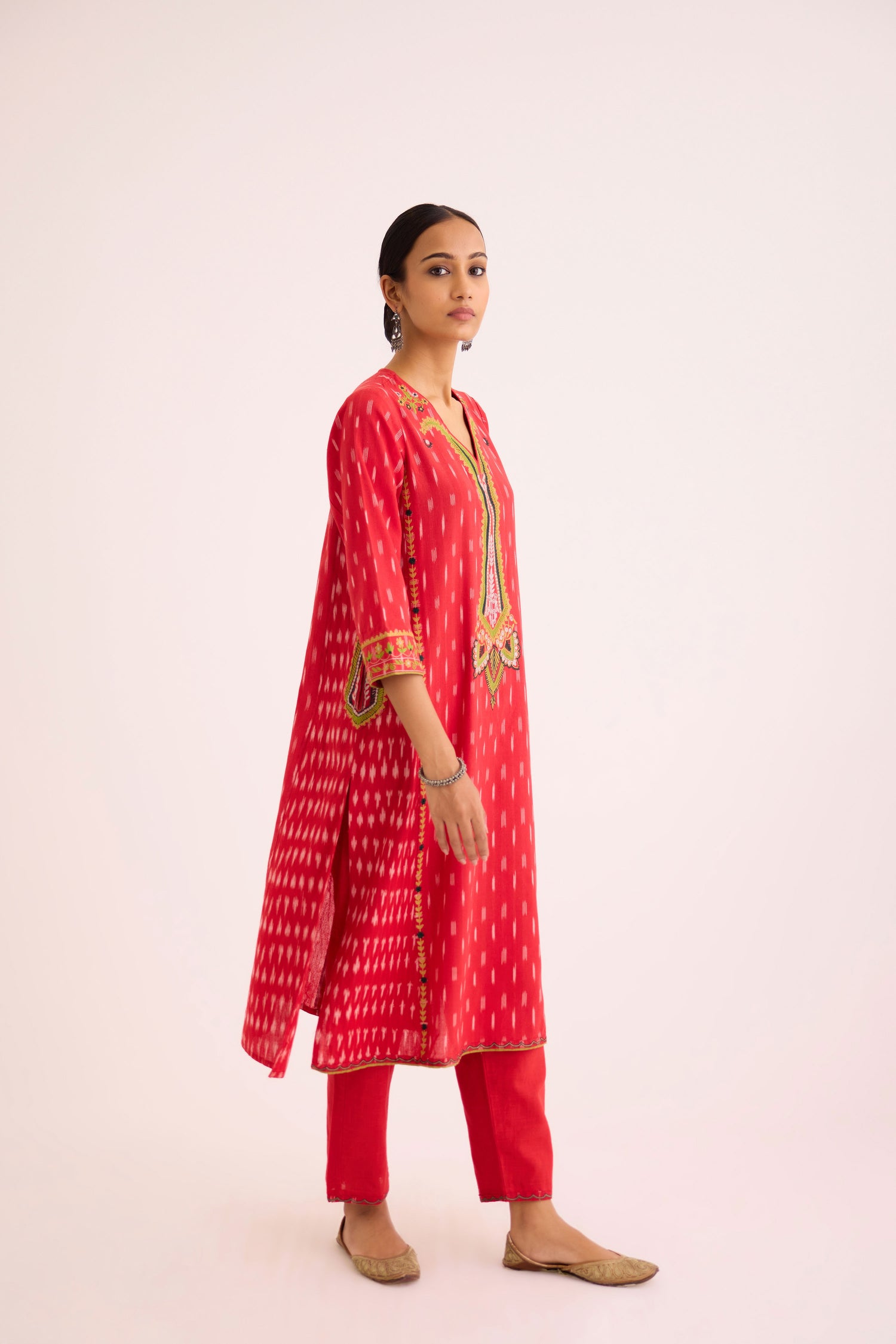 Siya Kurta Red (9625615663403)