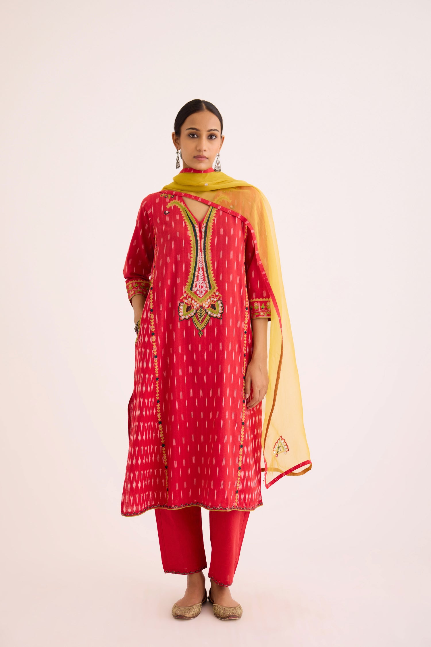 Siya Kurta Red (9625615663403)