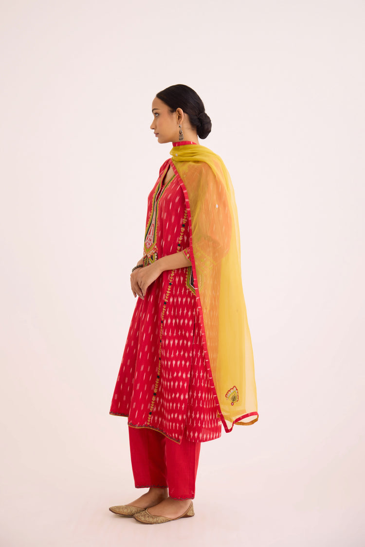 Siya Kurta Red (9625615663403)