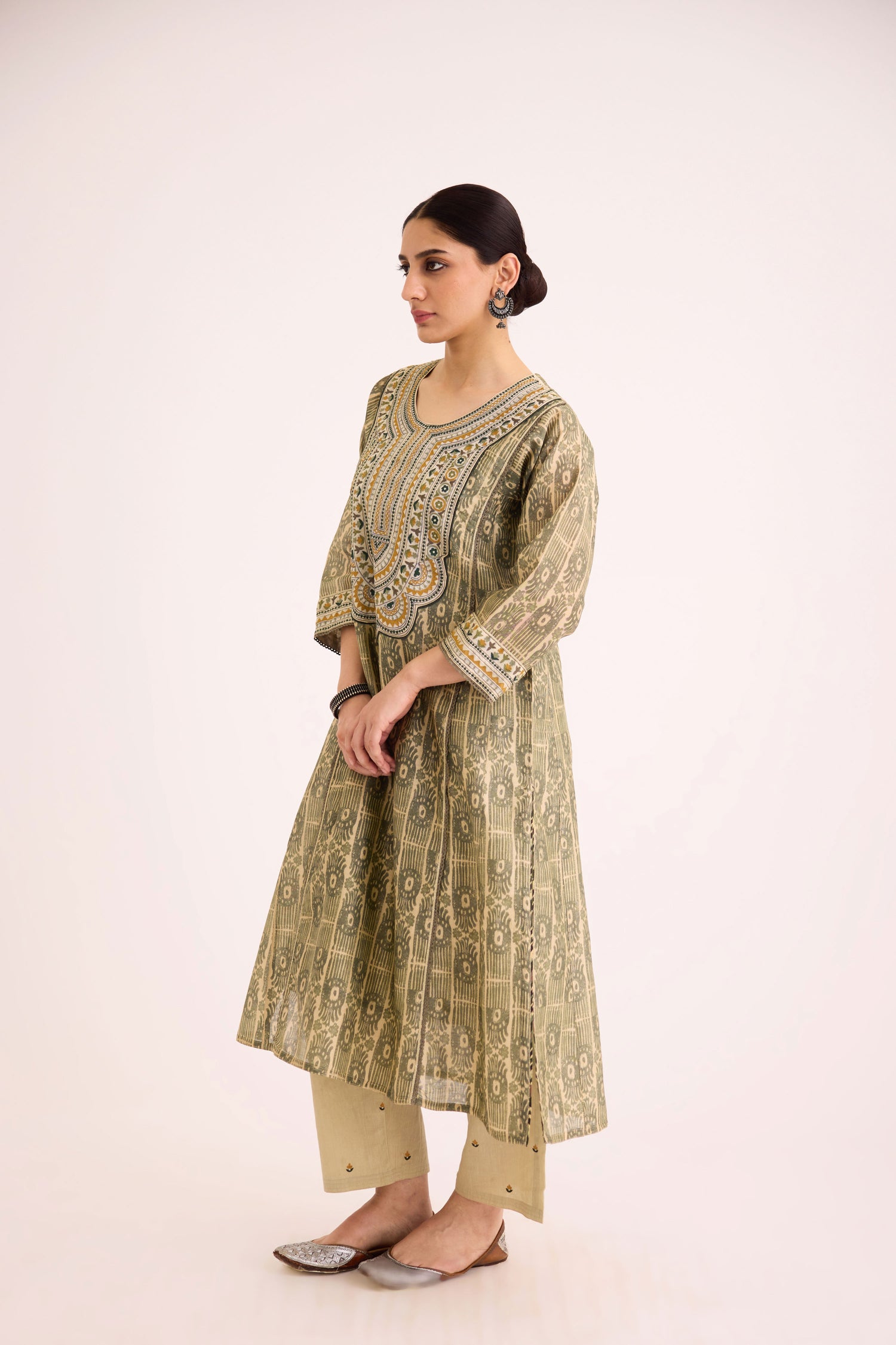 Tulsi Kurta Beige Green (9628992504107)