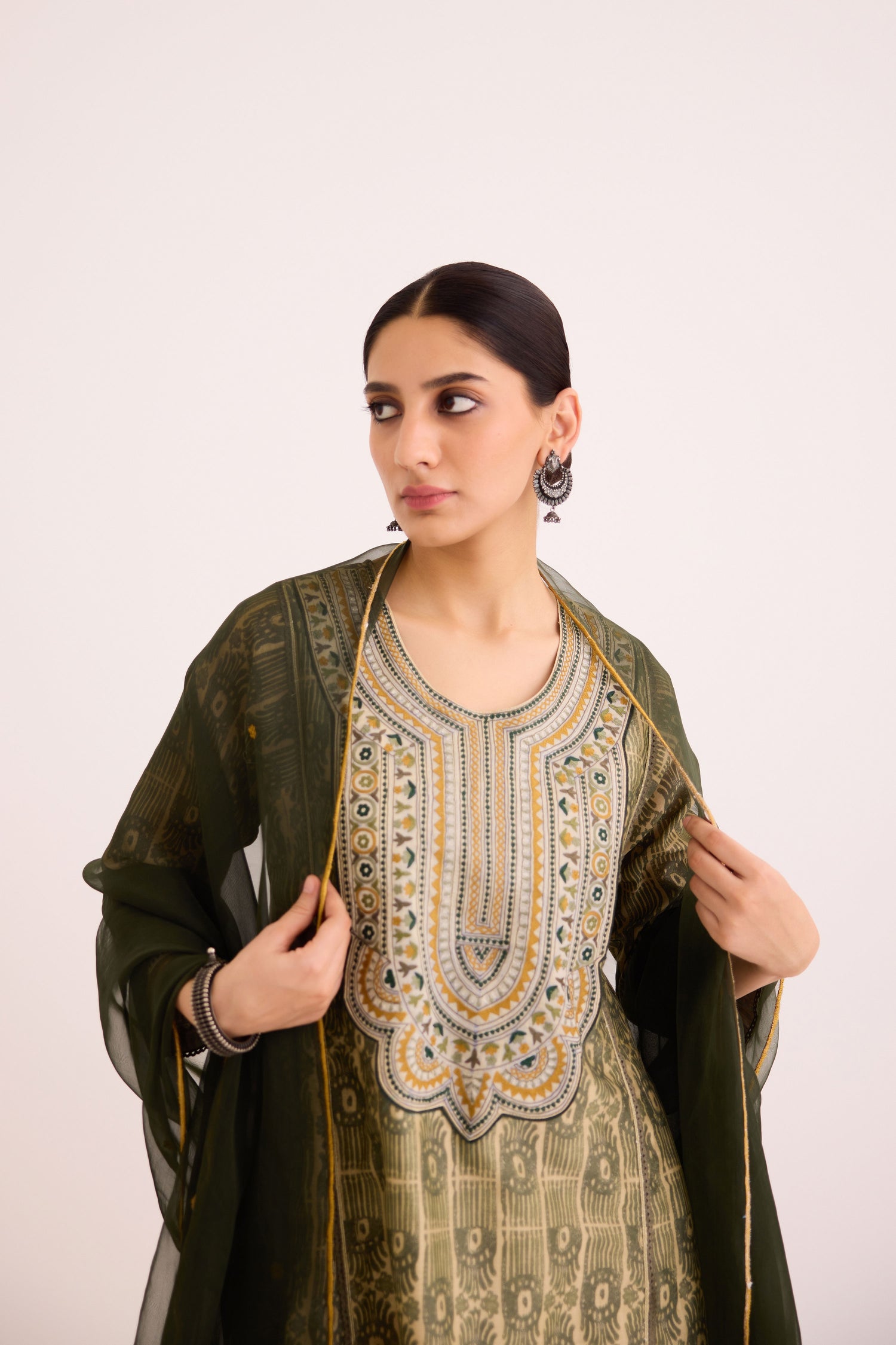 Tulsi Dupatta Drak Green (9629052600619)