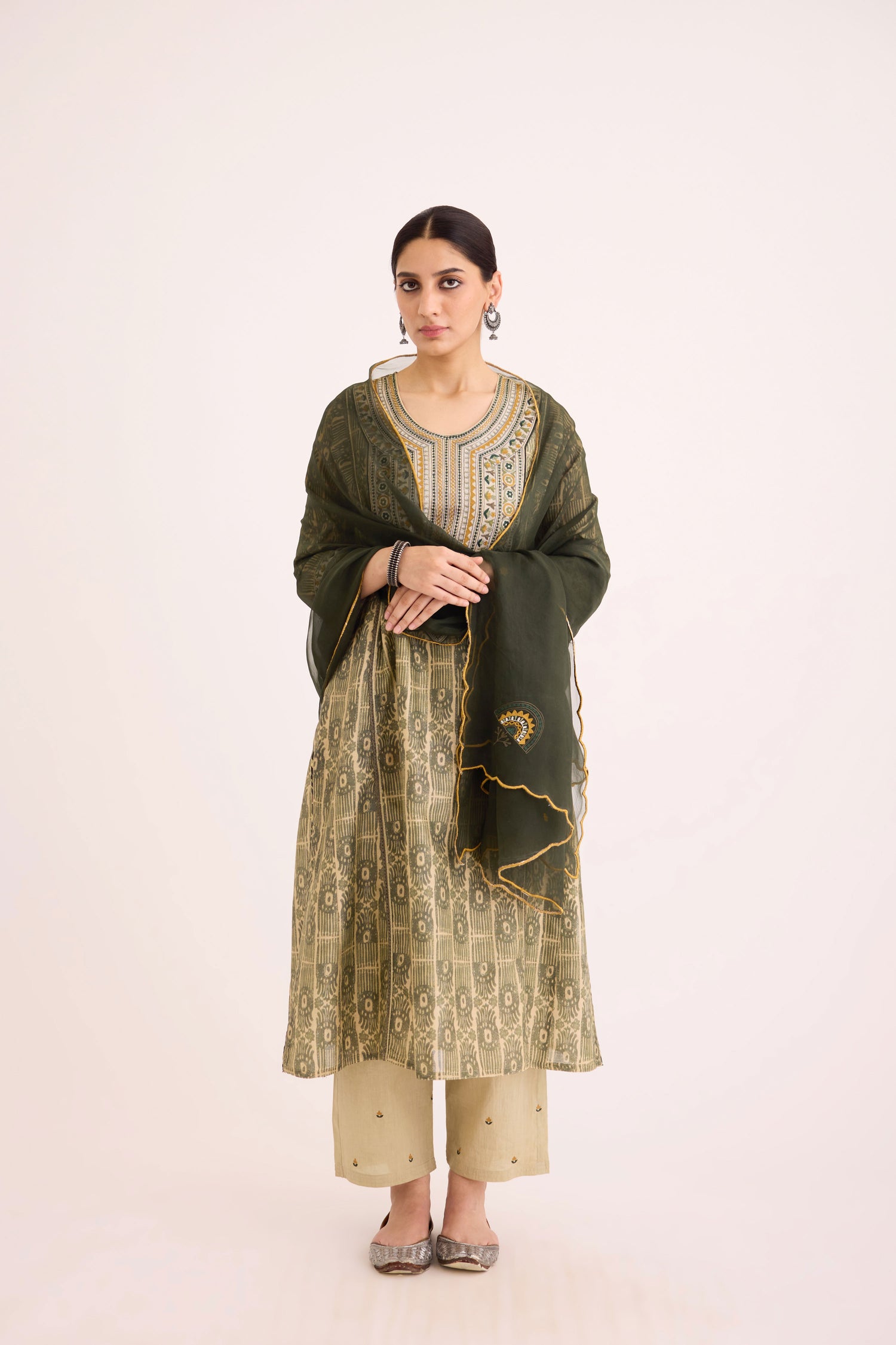 Tulsi Dupatta Drak Green (9629052600619)