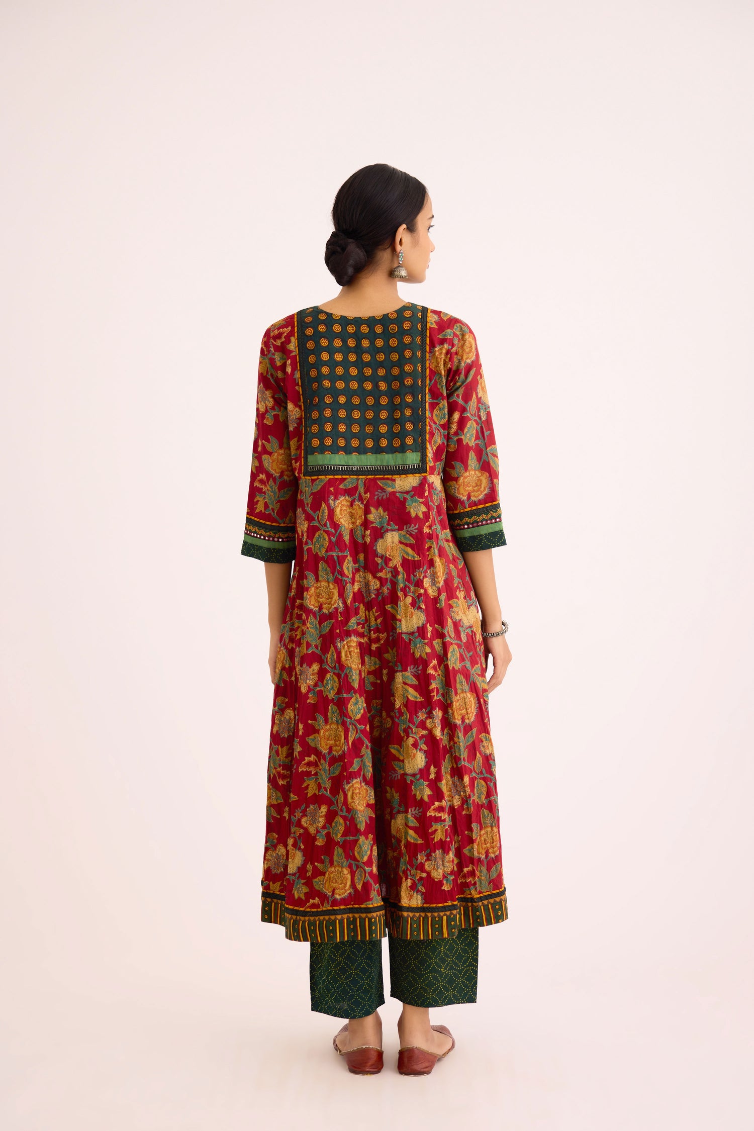 Rozana Kurta Red (9629799809323)