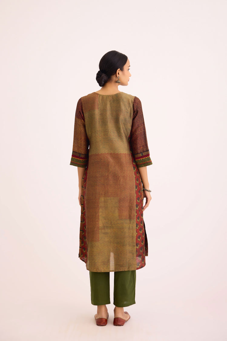 Rozana Kurta Rust Beige (9630224351531)