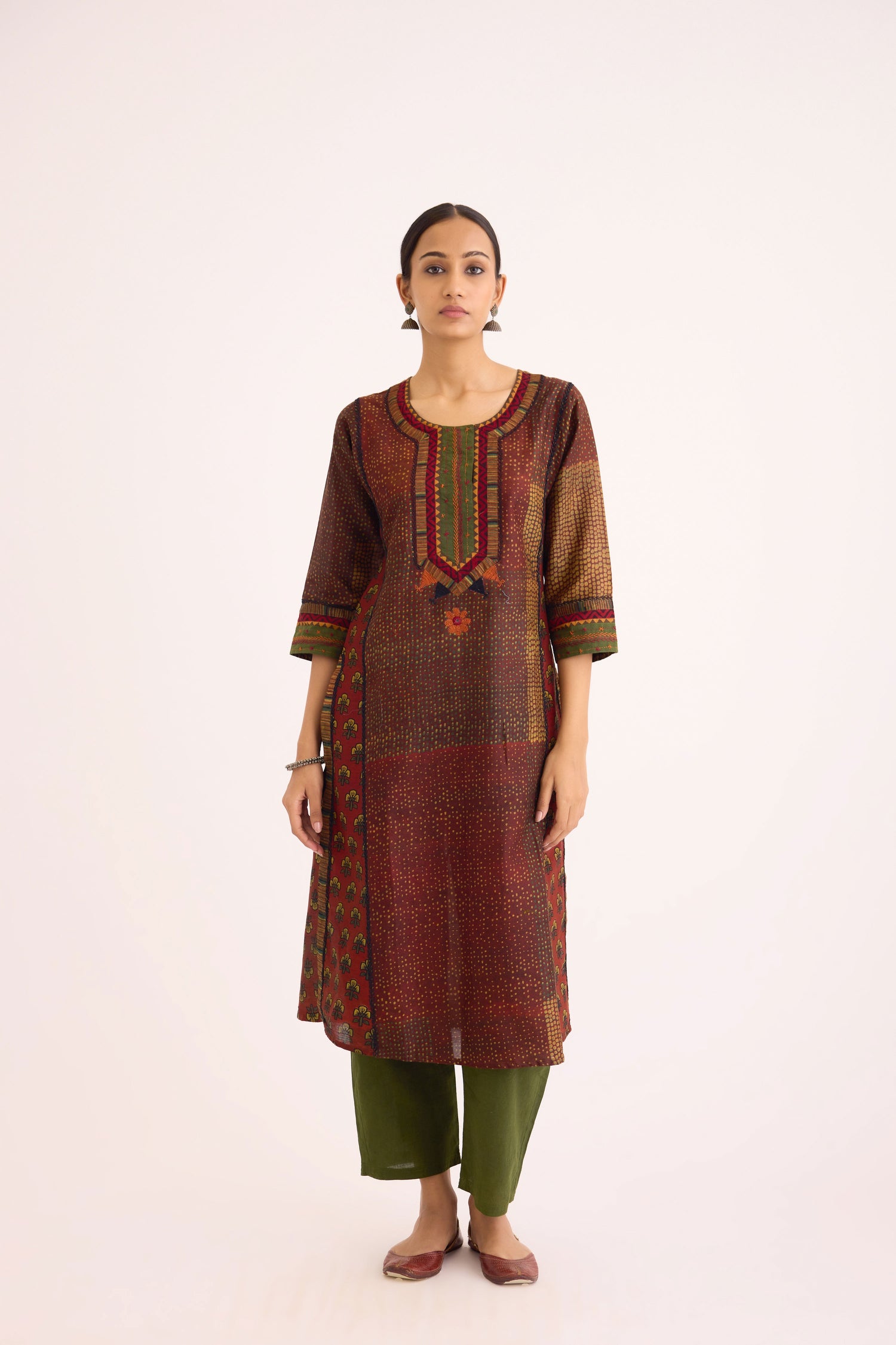 Rozana Kurta Rust Beige (9630224351531)