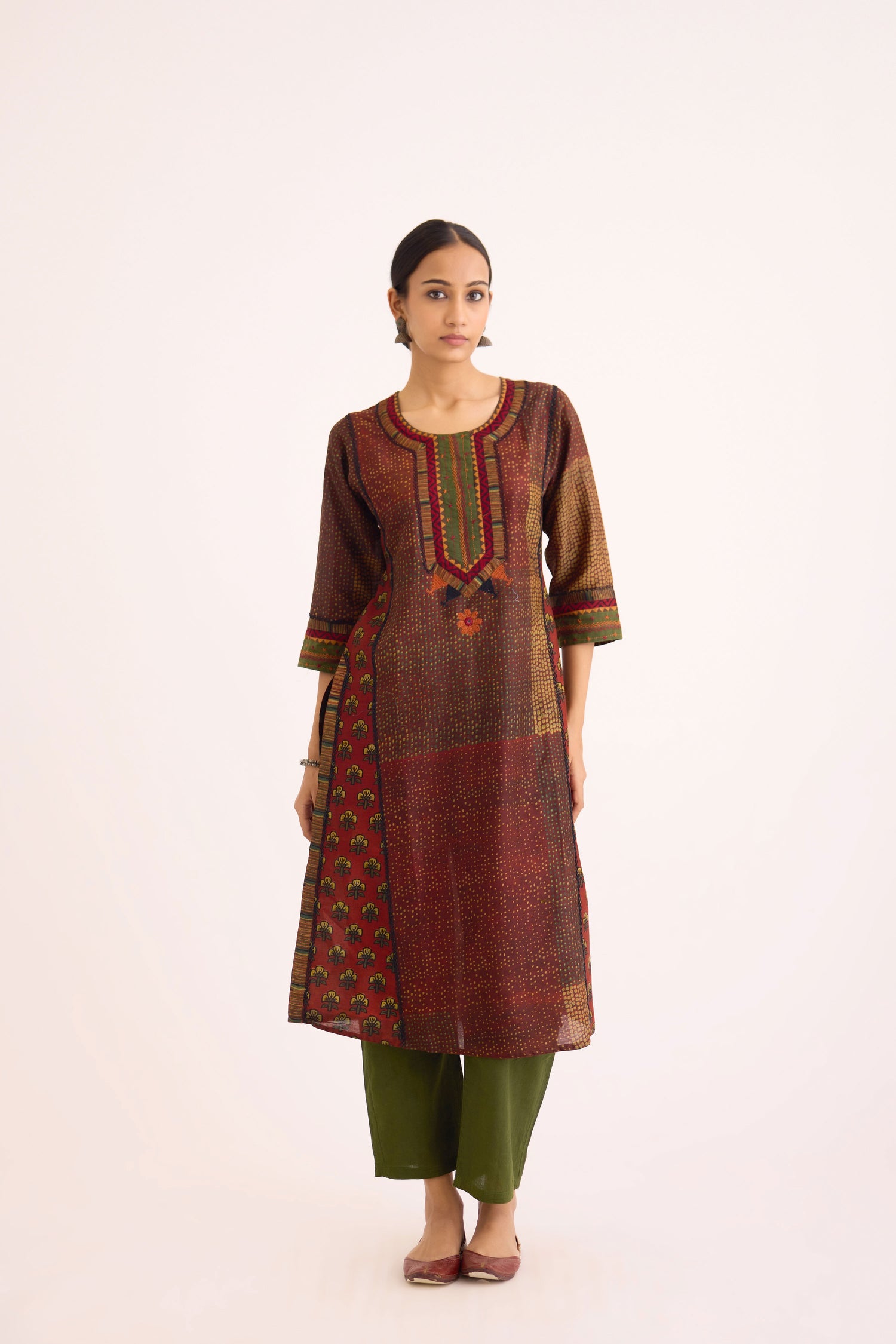 Rozana Kurta Rust Beige (9630224351531)