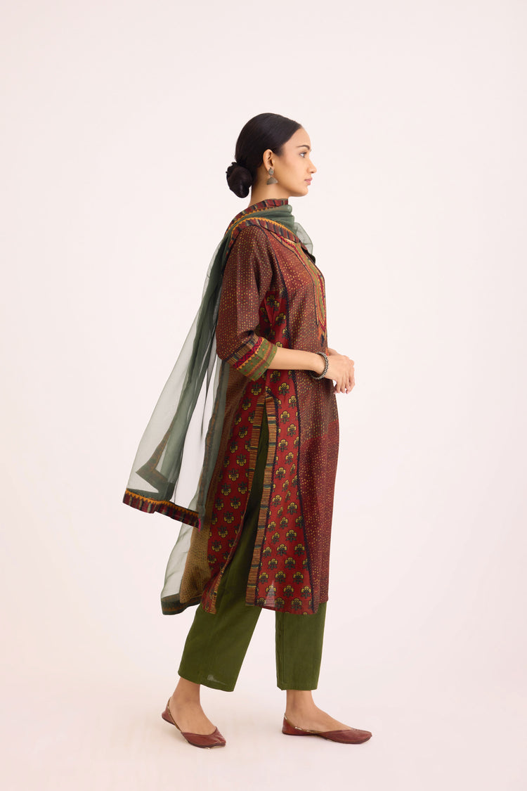 Medh Dupatta Dark Green (9630260724011)