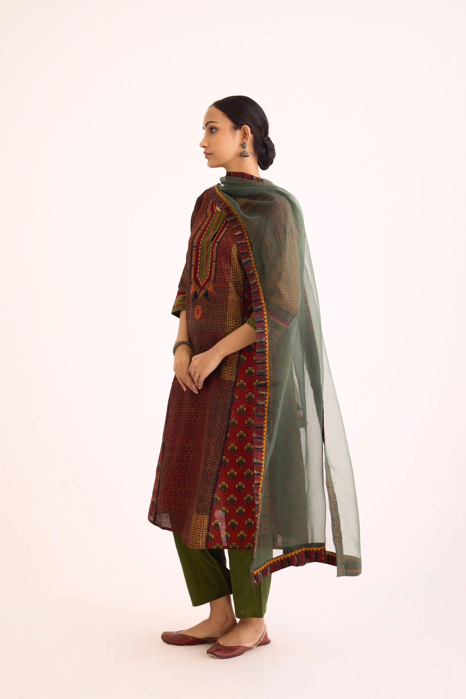 Medh Dupatta Dark Green (9630260724011)