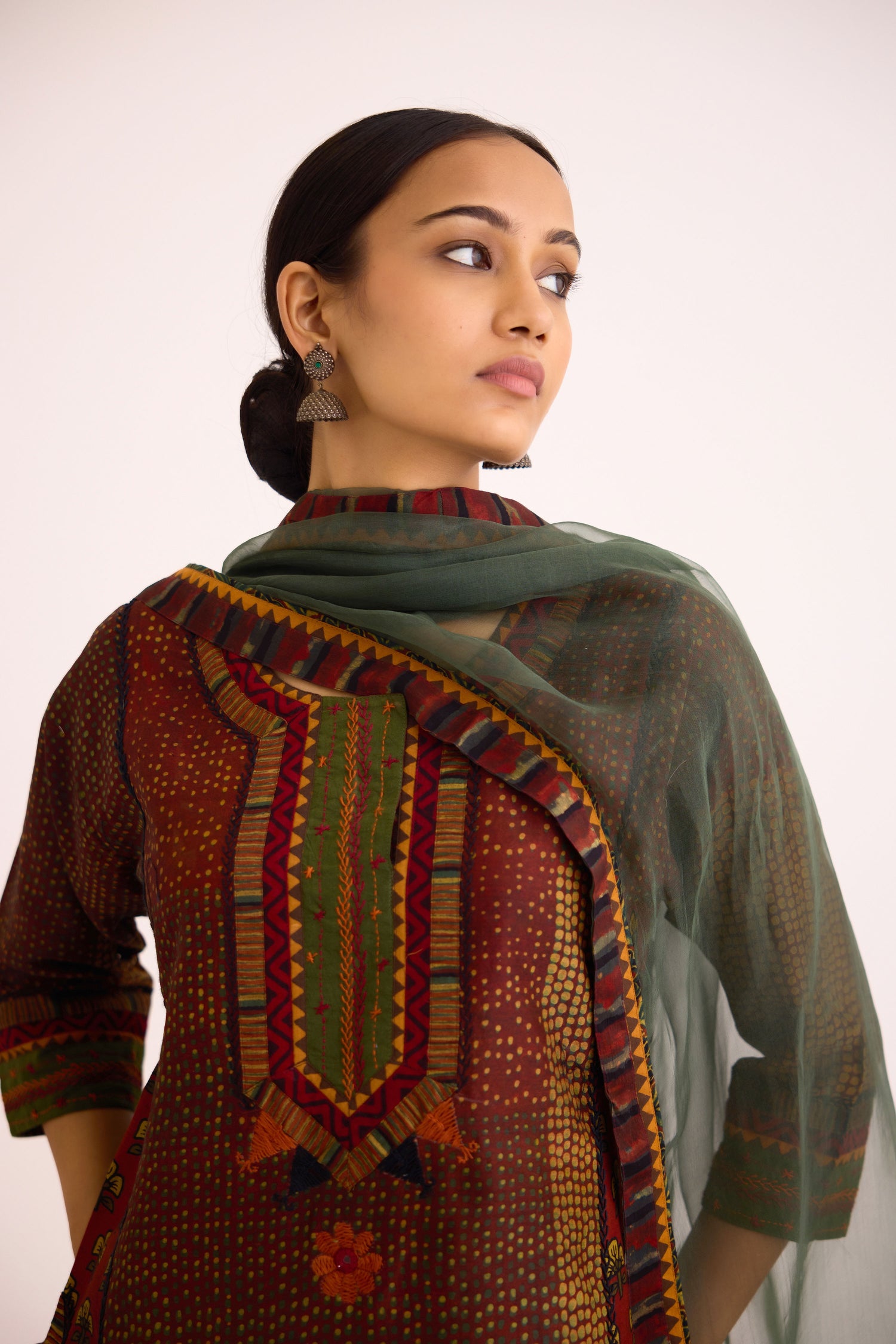 Medh Dupatta Dark Green (9630260724011)