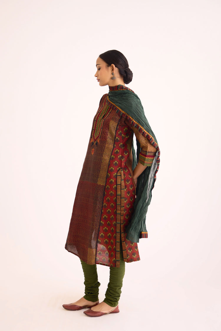 Rozana Dupatta Dark Green (9630271766827)