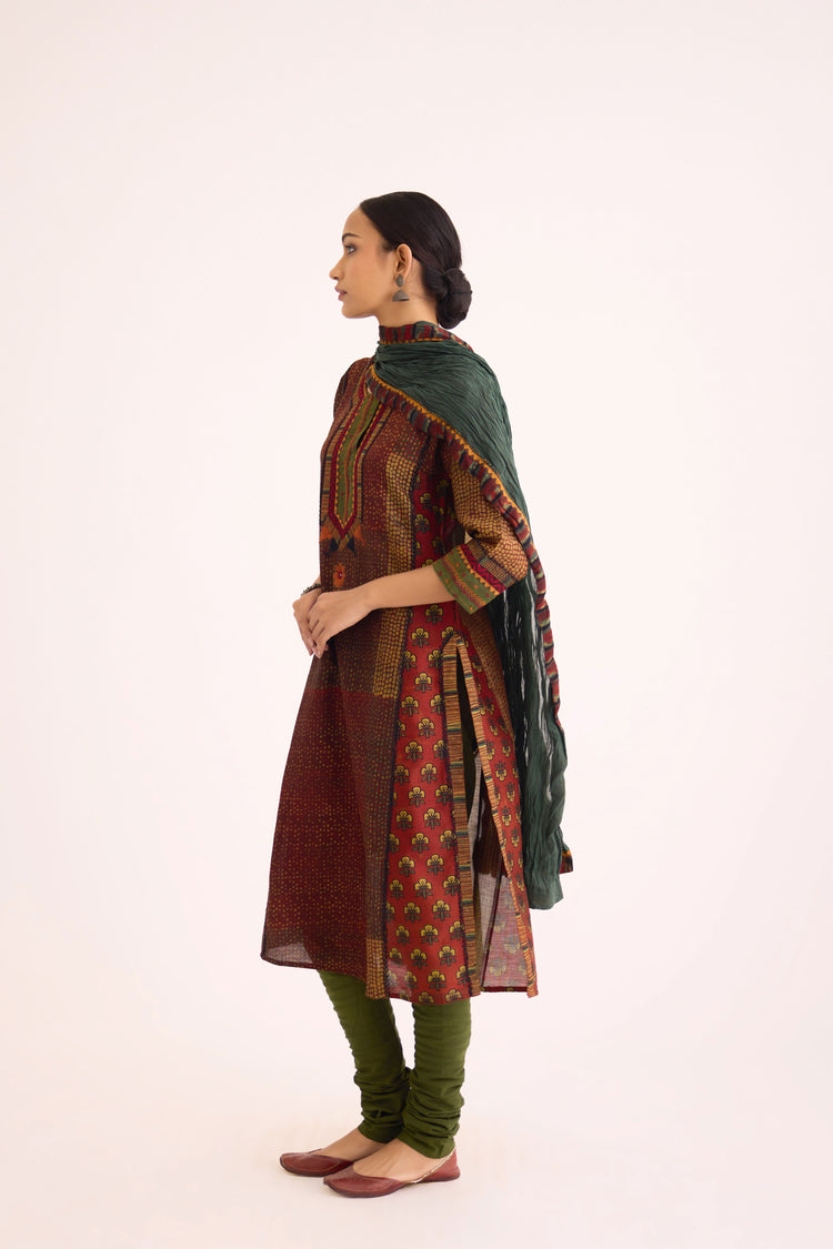 Rozana Dupatta Dark Green (9630271766827)