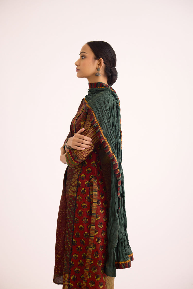 Rozana Dupatta Dark Green (9630271766827)