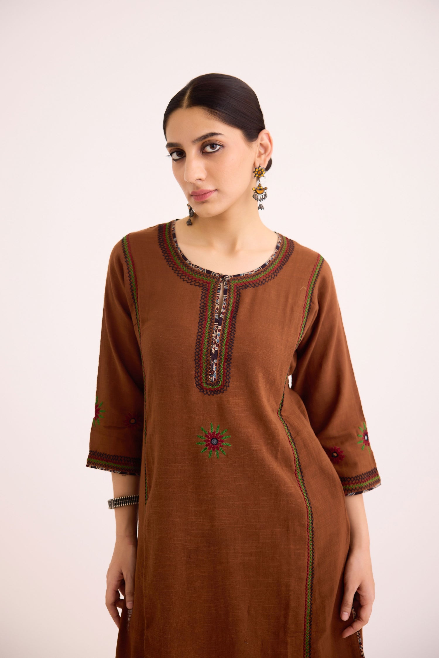 Rozana Kurta Brown (9637773574443)