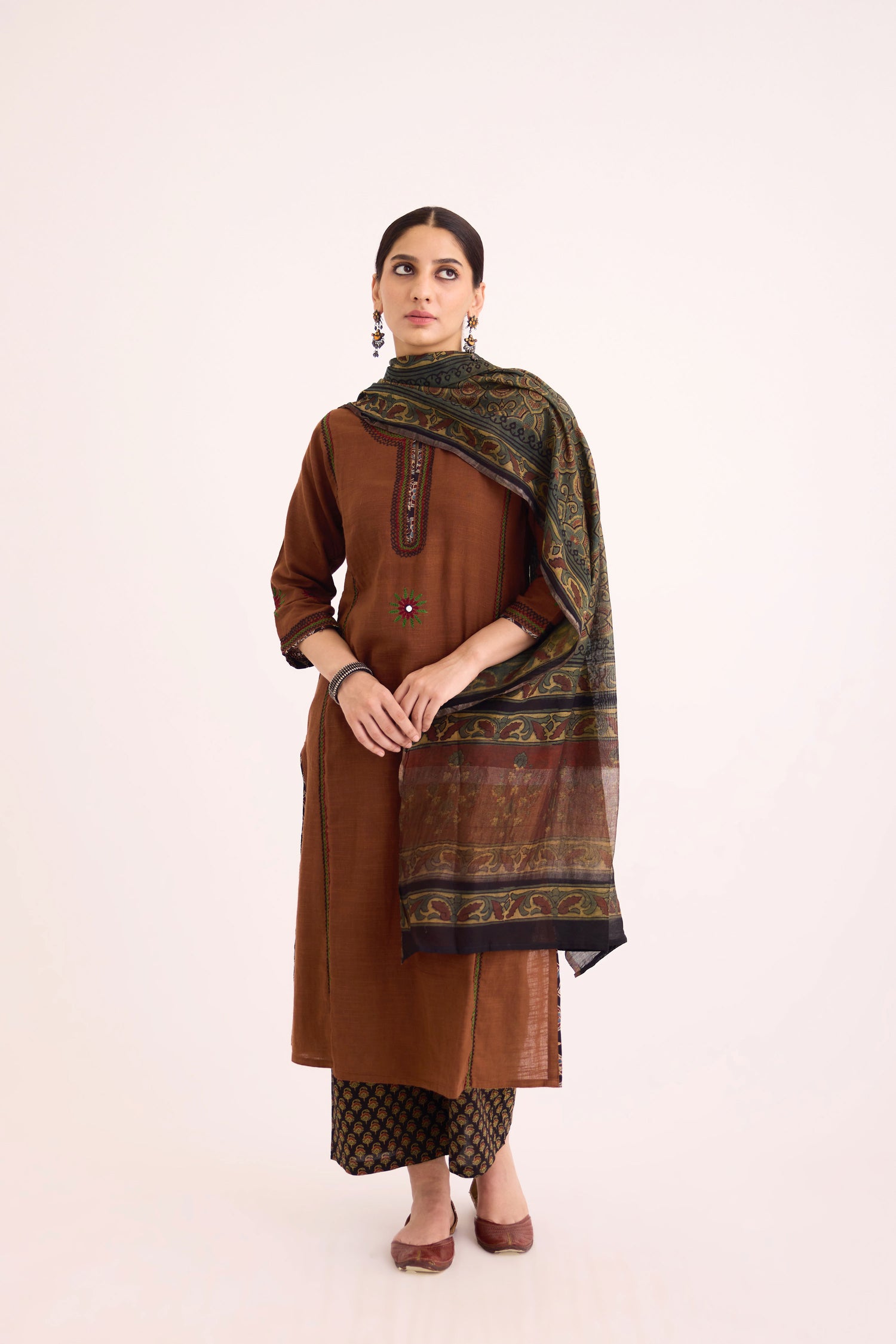 Rozana Kurta Brown (9637773574443)