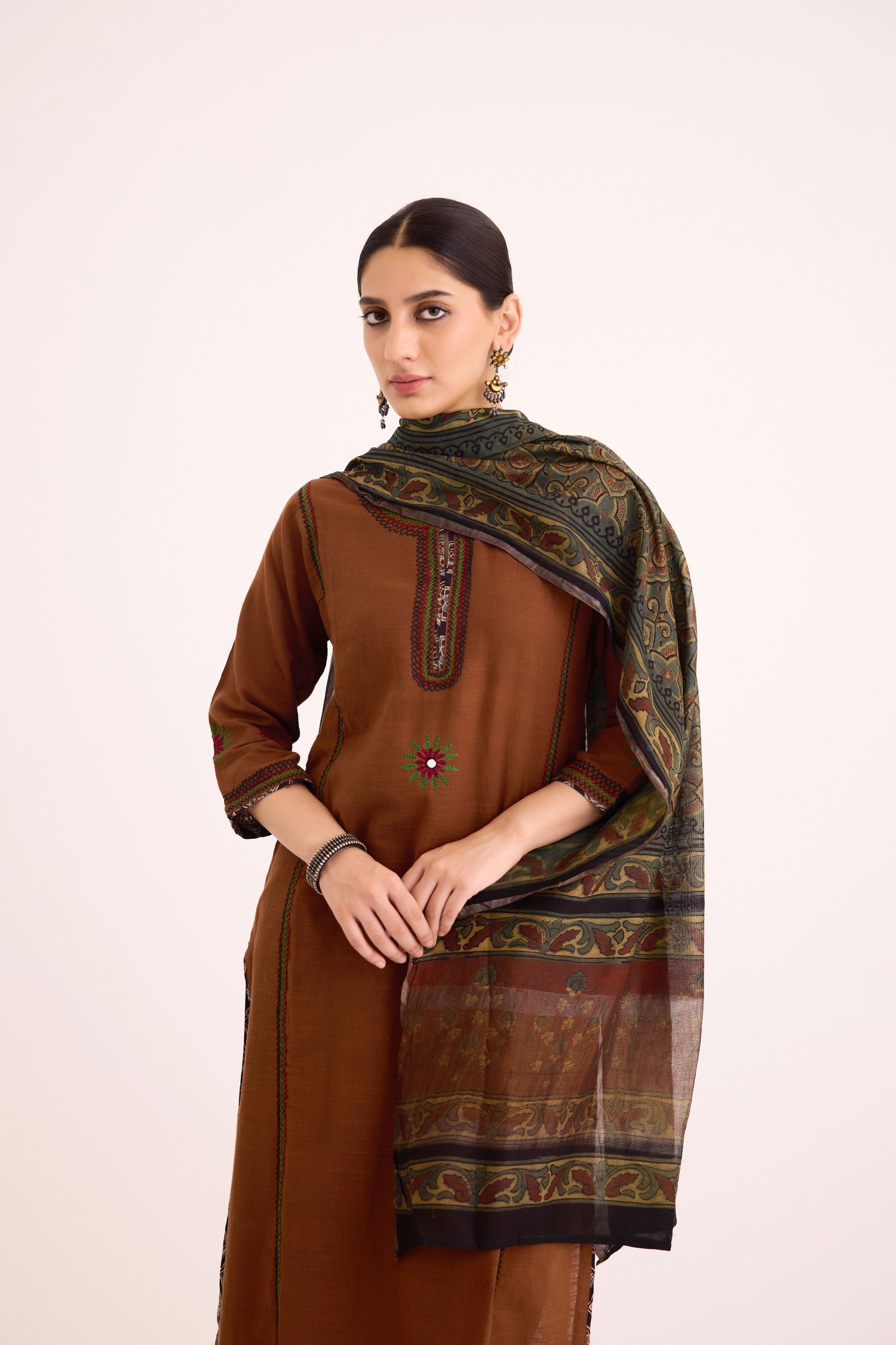 Rozana Kurta Brown (9637773574443)