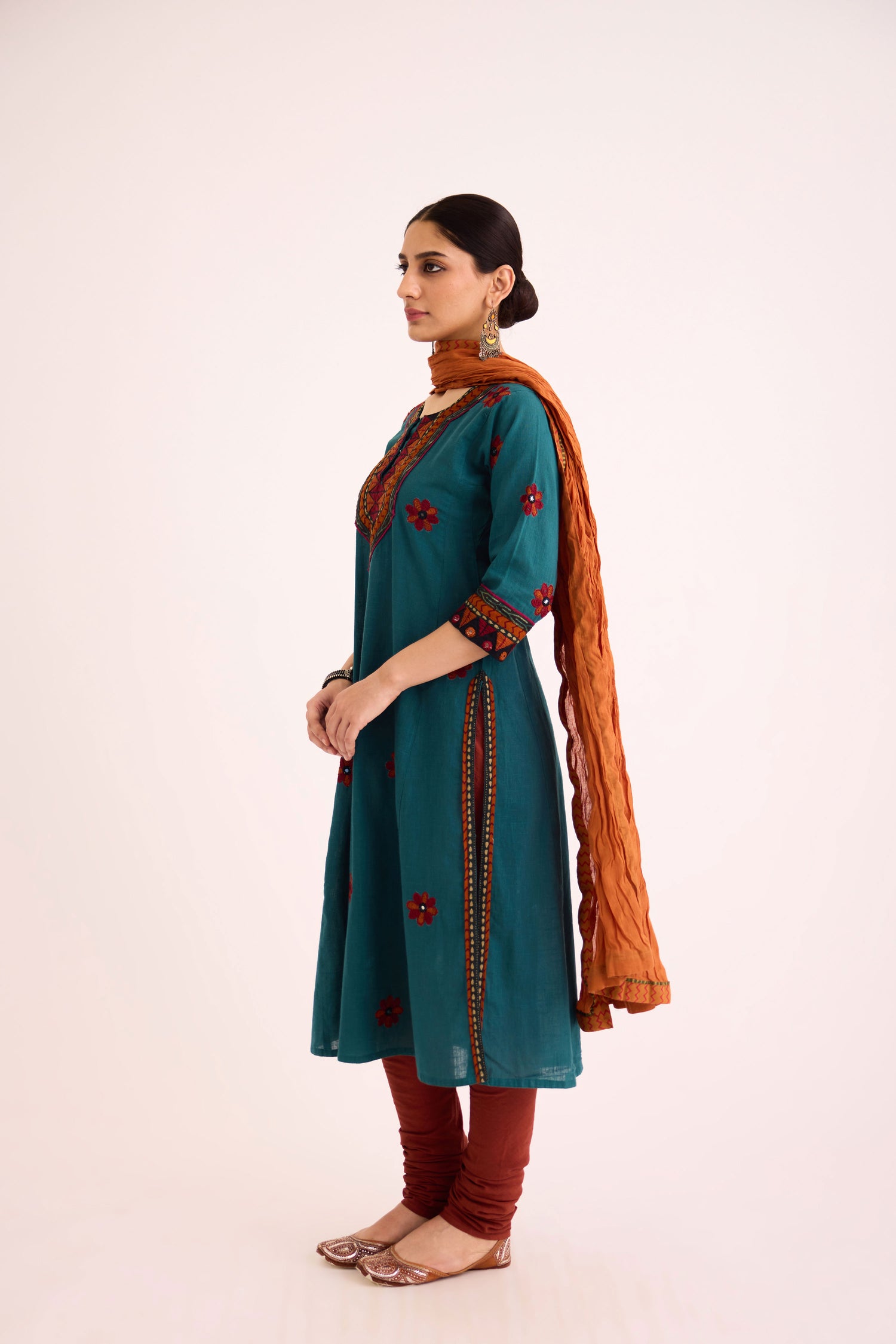 Rozana Kurta Teal Green (9630387437867)