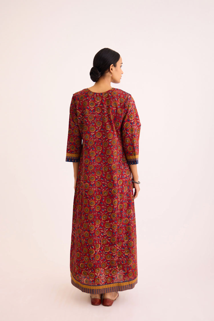 Rozana Caftan Red Blue (9625383698731)