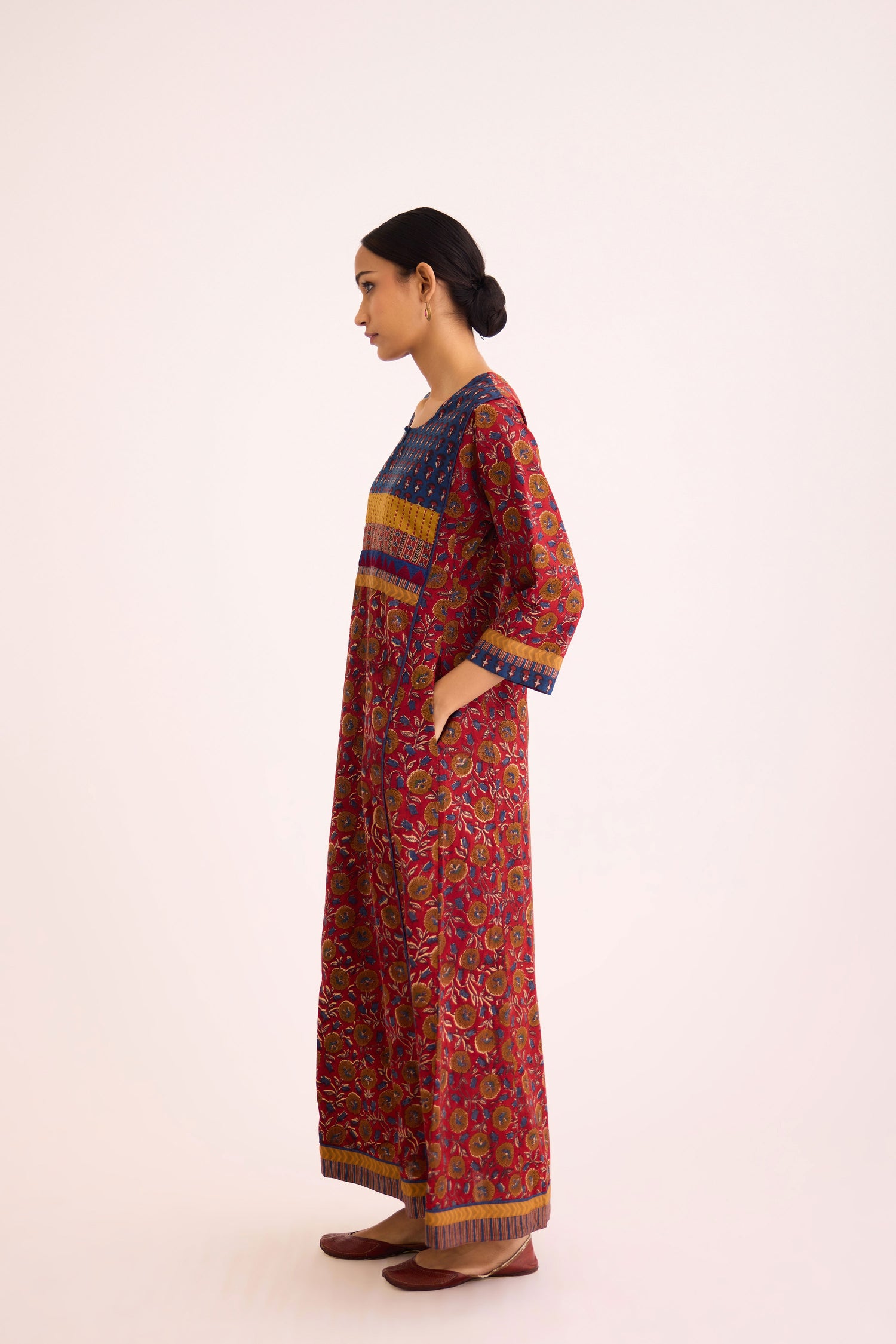 Rozana Caftan Red Blue (9625383698731)