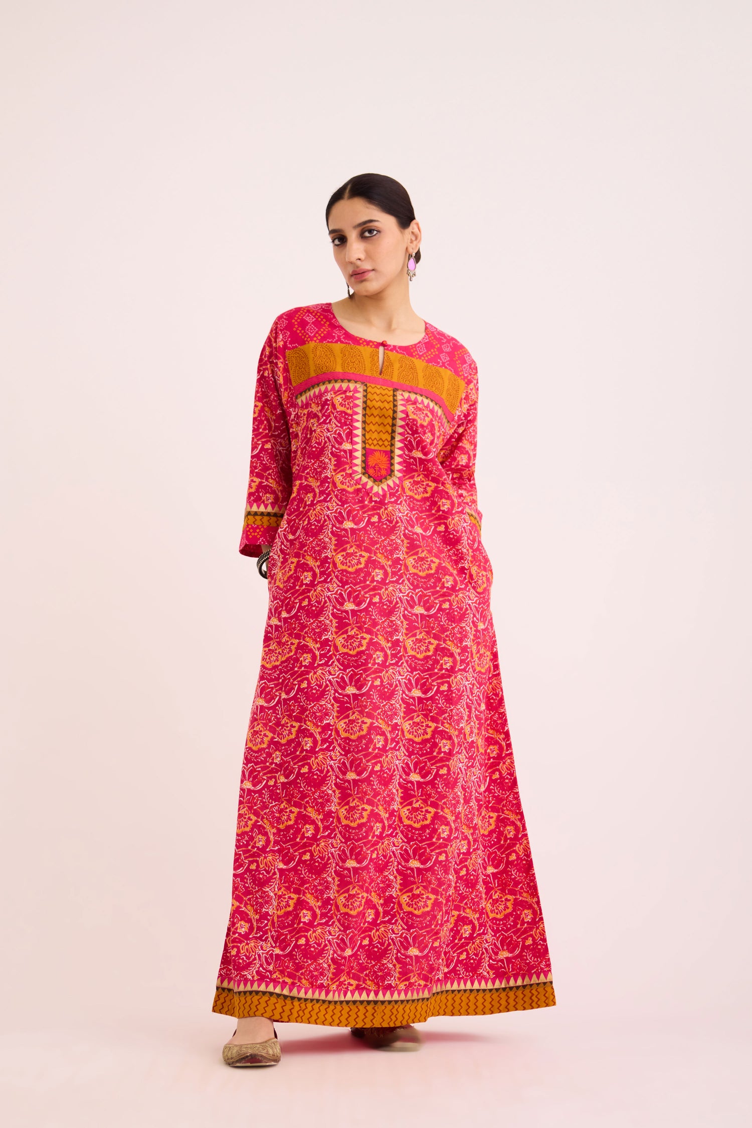 Rozana Caftan Pink Orange (9612330303787)