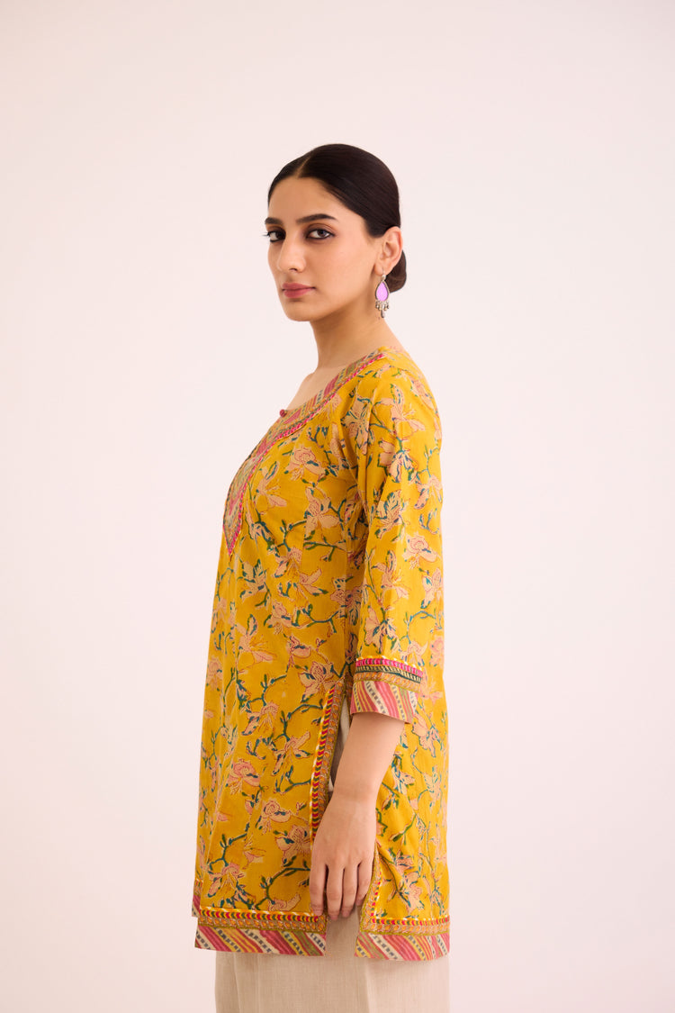 Rozana Kurti Yellow Green (9612426772779)