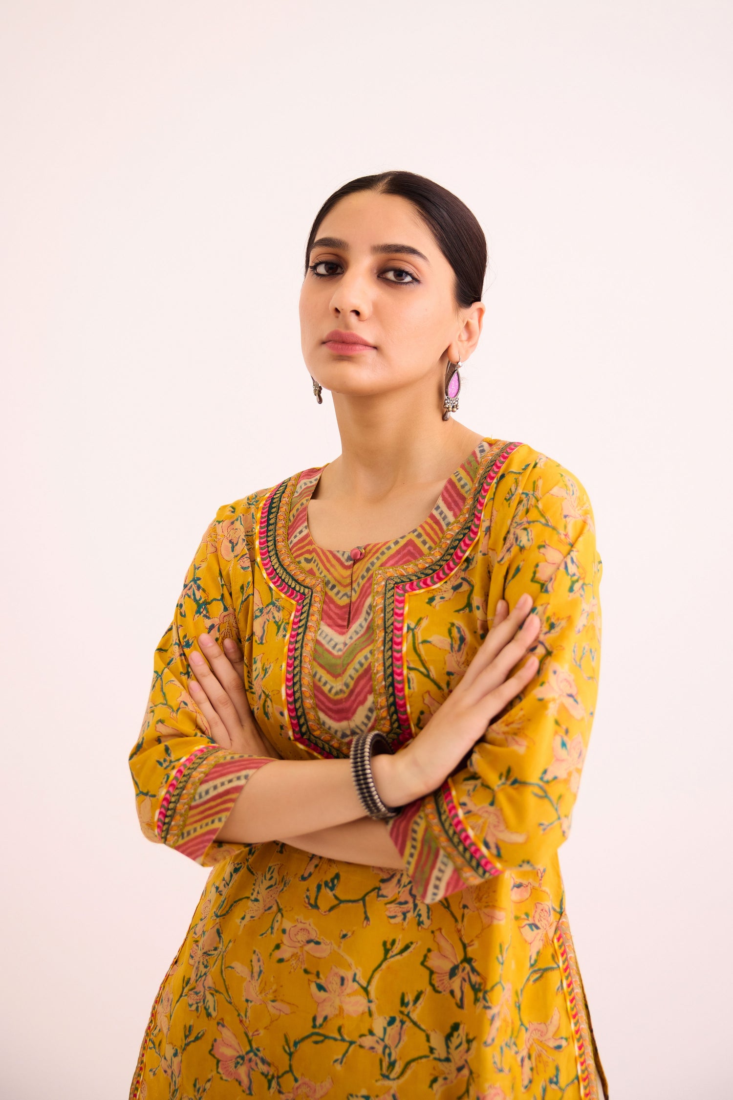 Rozana Kurti Yellow Green (9612426772779)