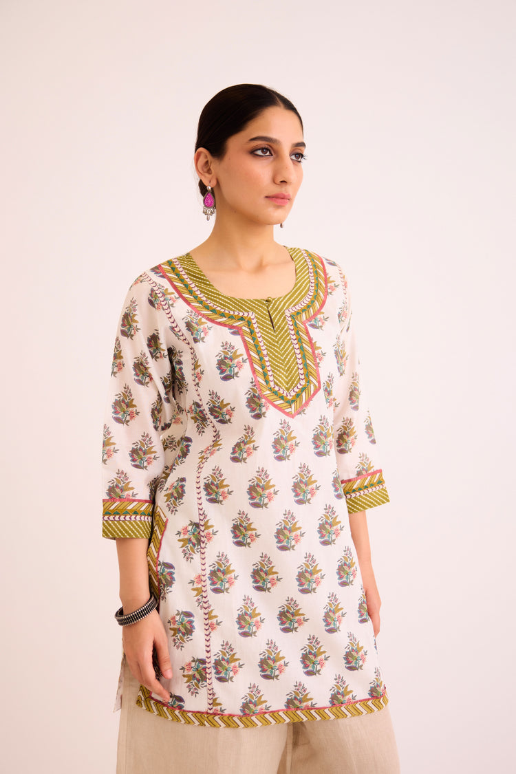 Rozana Kurti White Green (9612418711851)