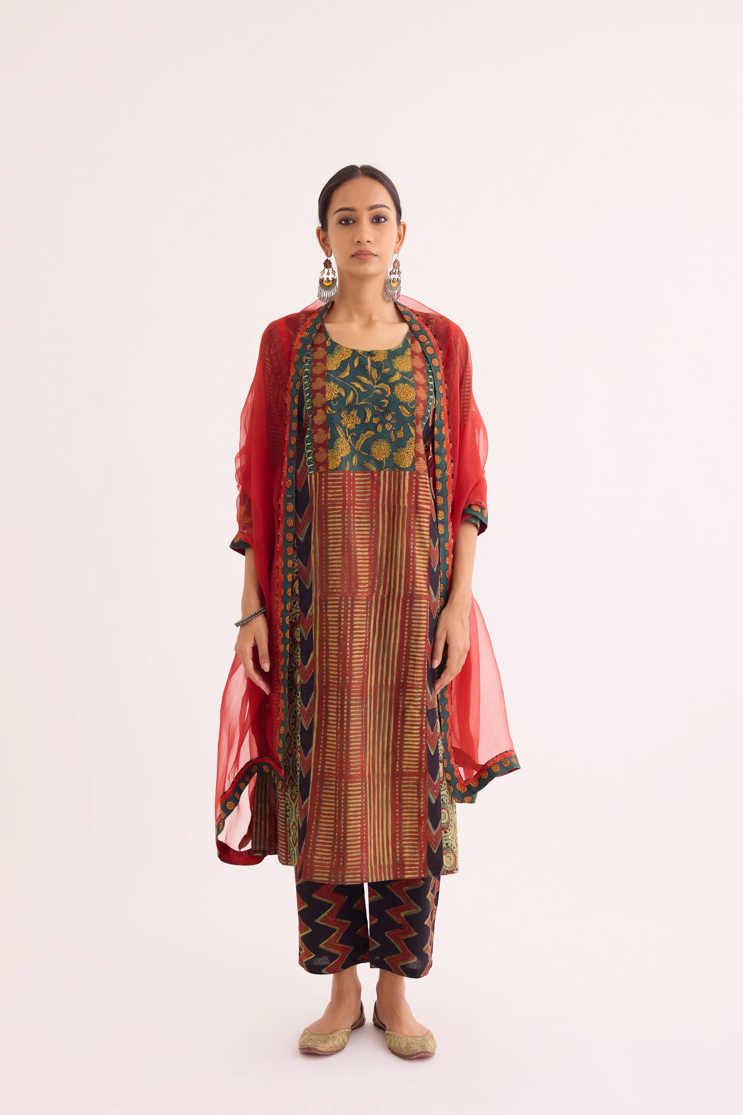 Medh Dupatta Rust (9629331718443)