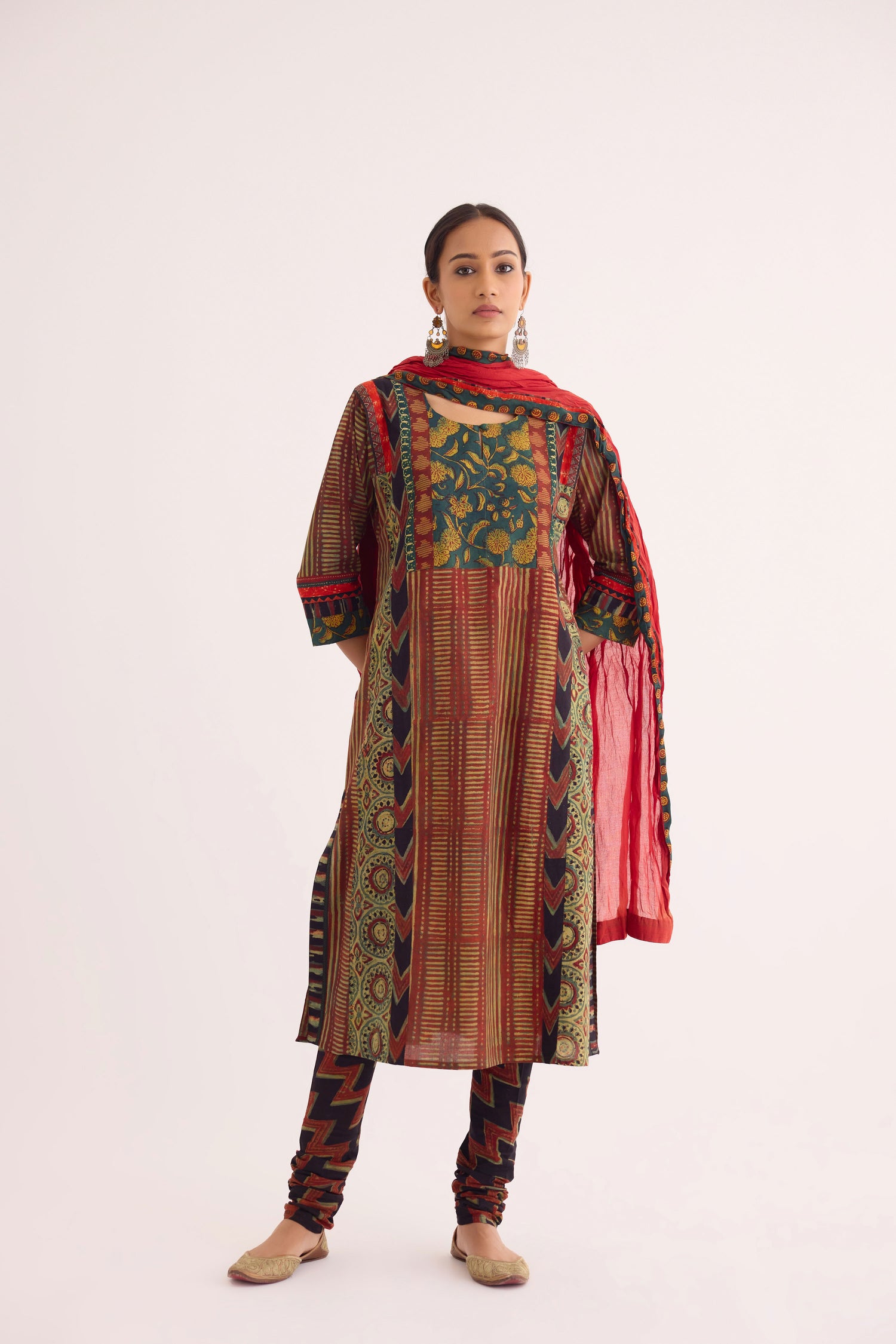 Rozana Dupatta Rust (9629343580459)